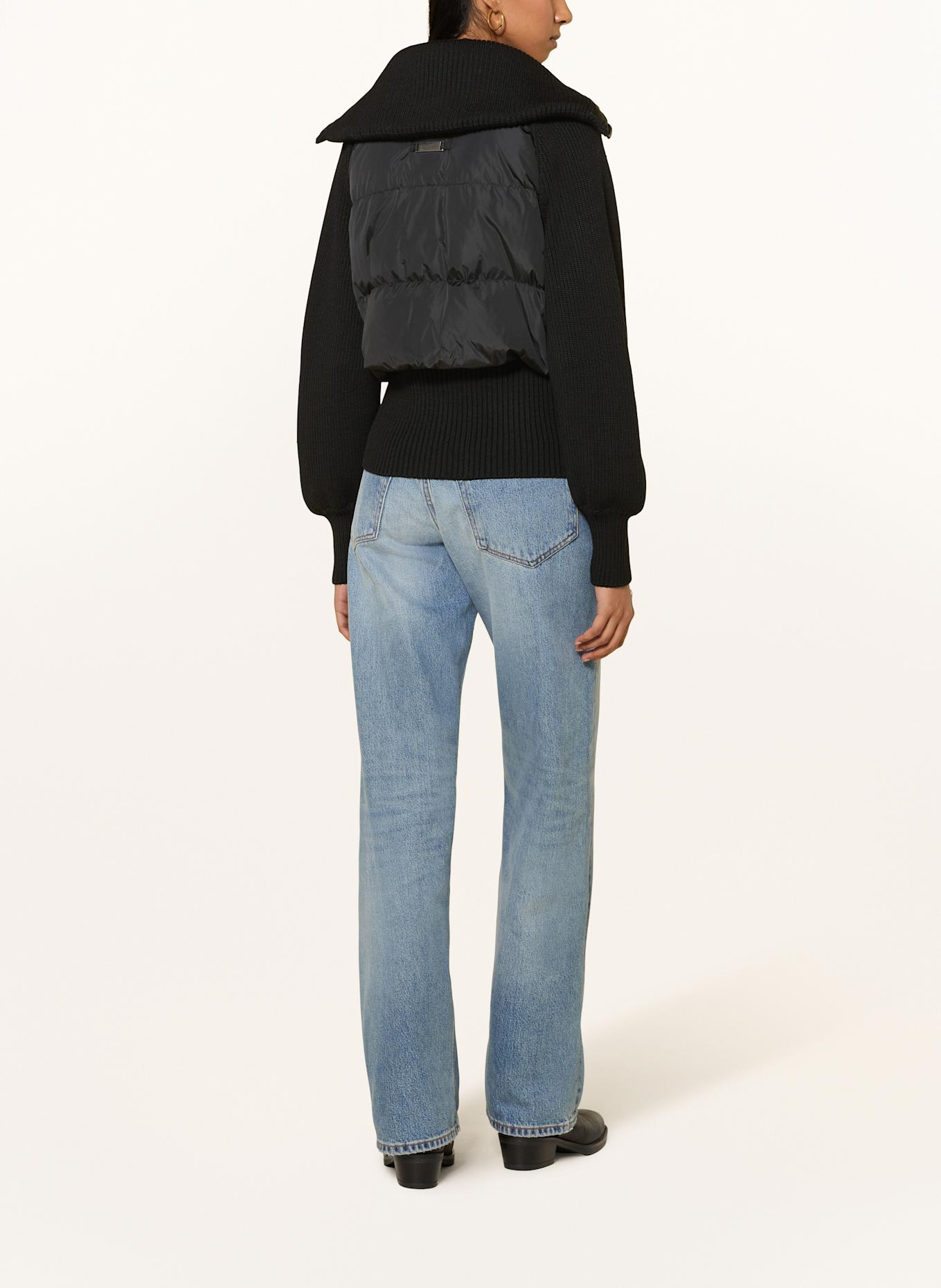 CANADA GOOSE Daunenjacke HYBRIDGEASTORIA im Materialmix: SCHWARZ