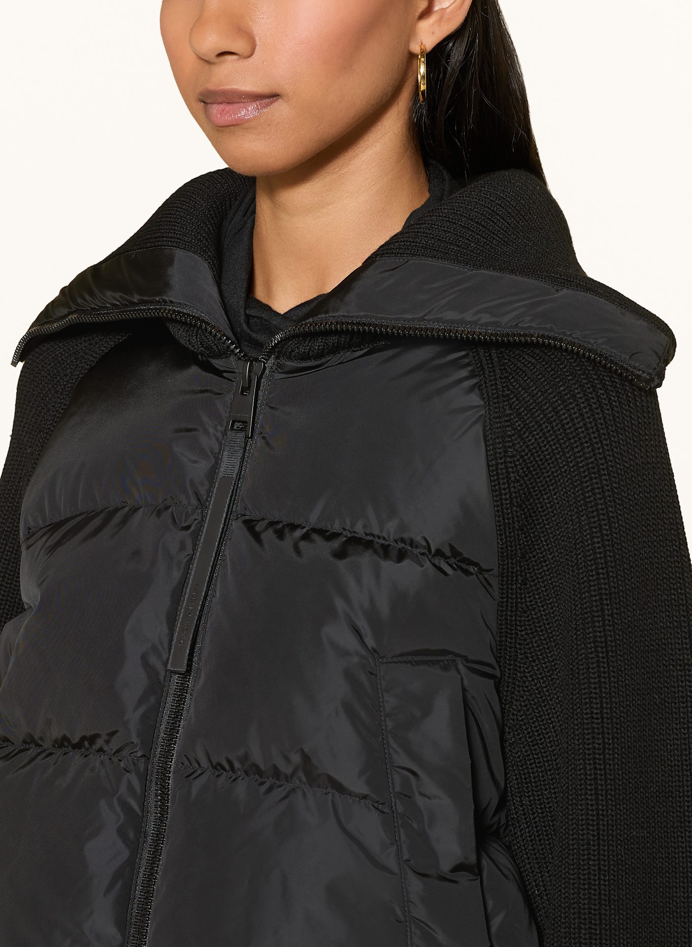 CANADA GOOSE Daunenjacke HYBRIDGEASTORIA im Materialmix: SCHWARZ