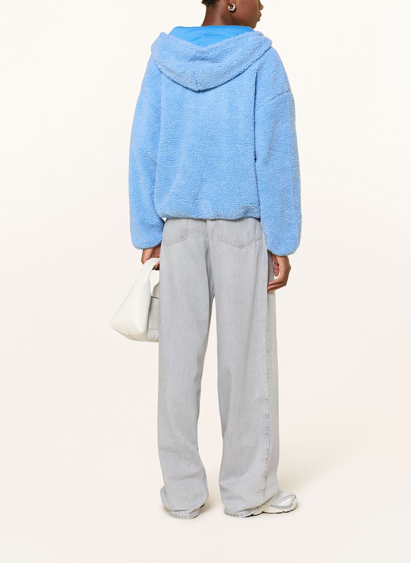 American Vintage Kurtka pluszowa HOKTOWN: JASNONIEBIESKI