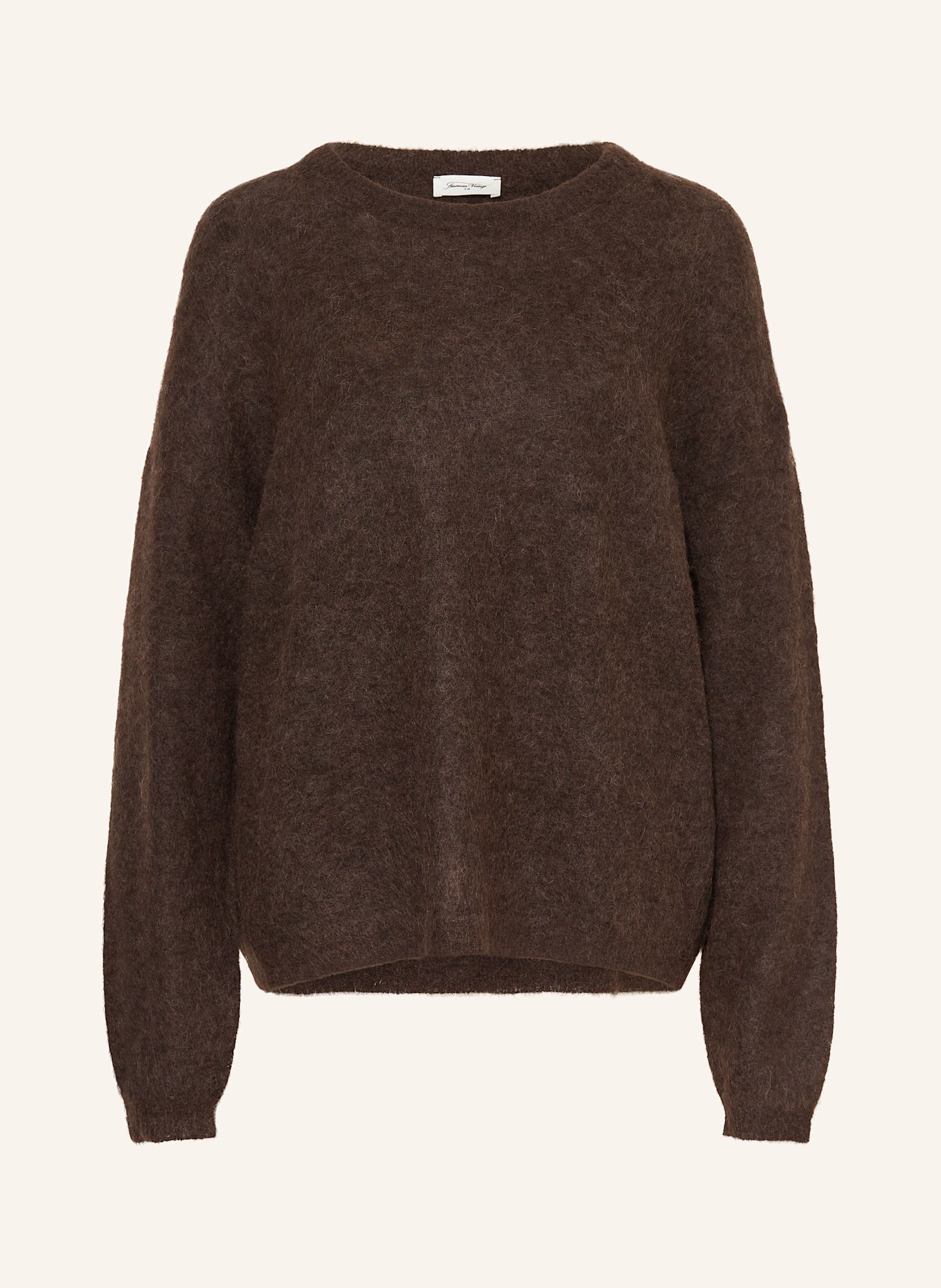 American Vintage Svetr s alpakou: TMAVĚ HNĚDÁ