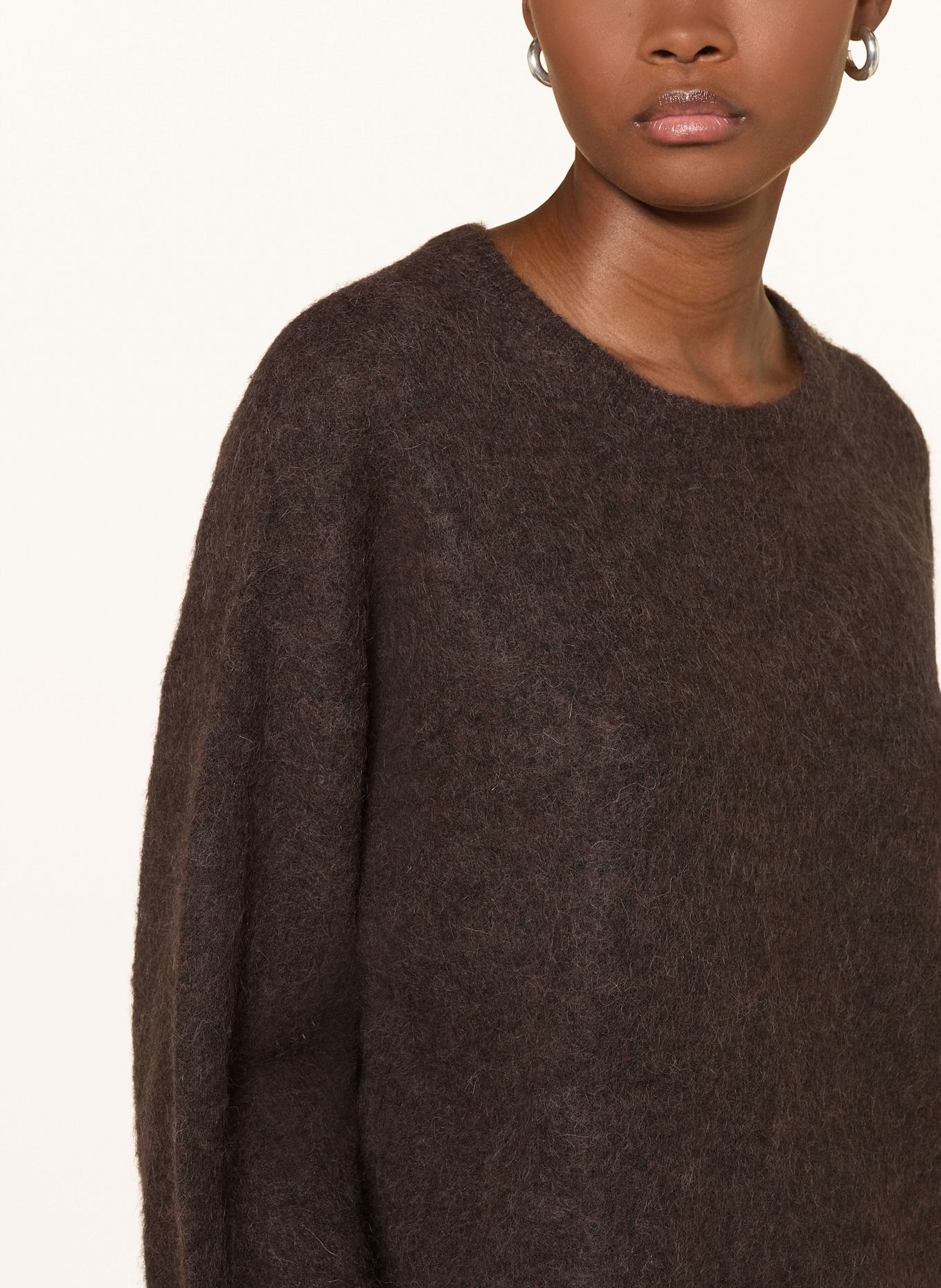 American Vintage Svetr s alpakou: TMAVĚ HNĚDÁ