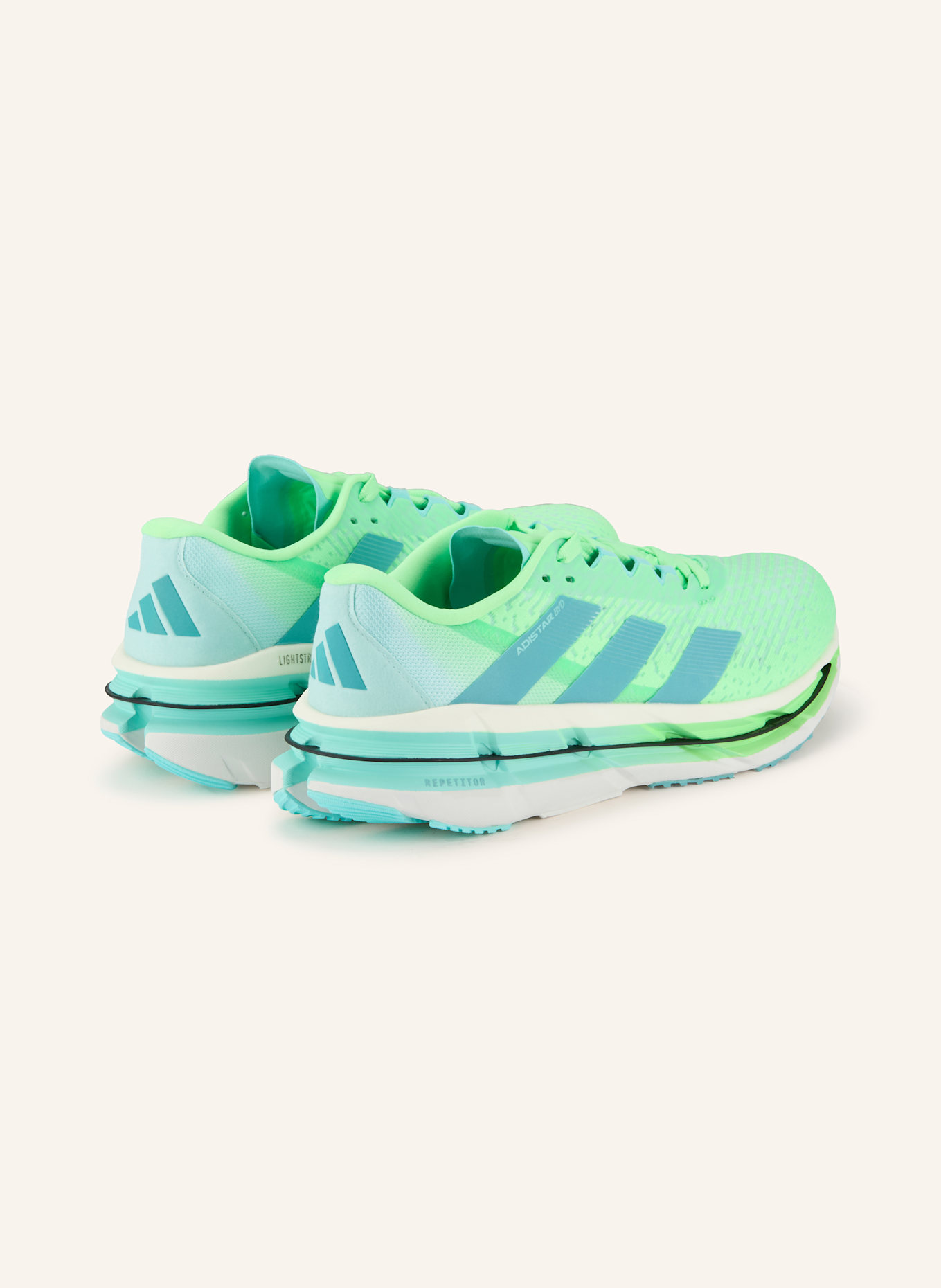 adidas Laufschuhe ADISTAR BYD: NEONGRÜN / HELLBLAU