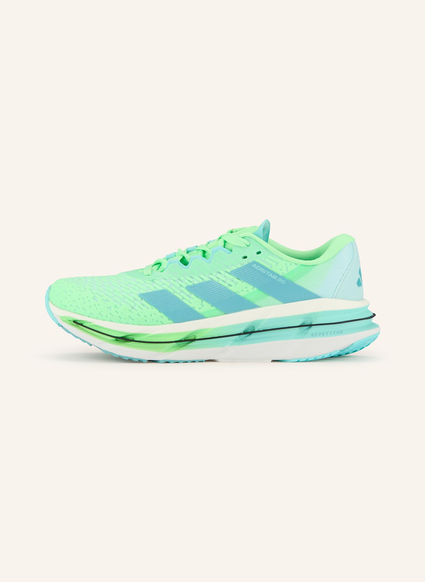 adidas Laufschuhe ADISTAR BYD: NEONGRÜN / HELLBLAU