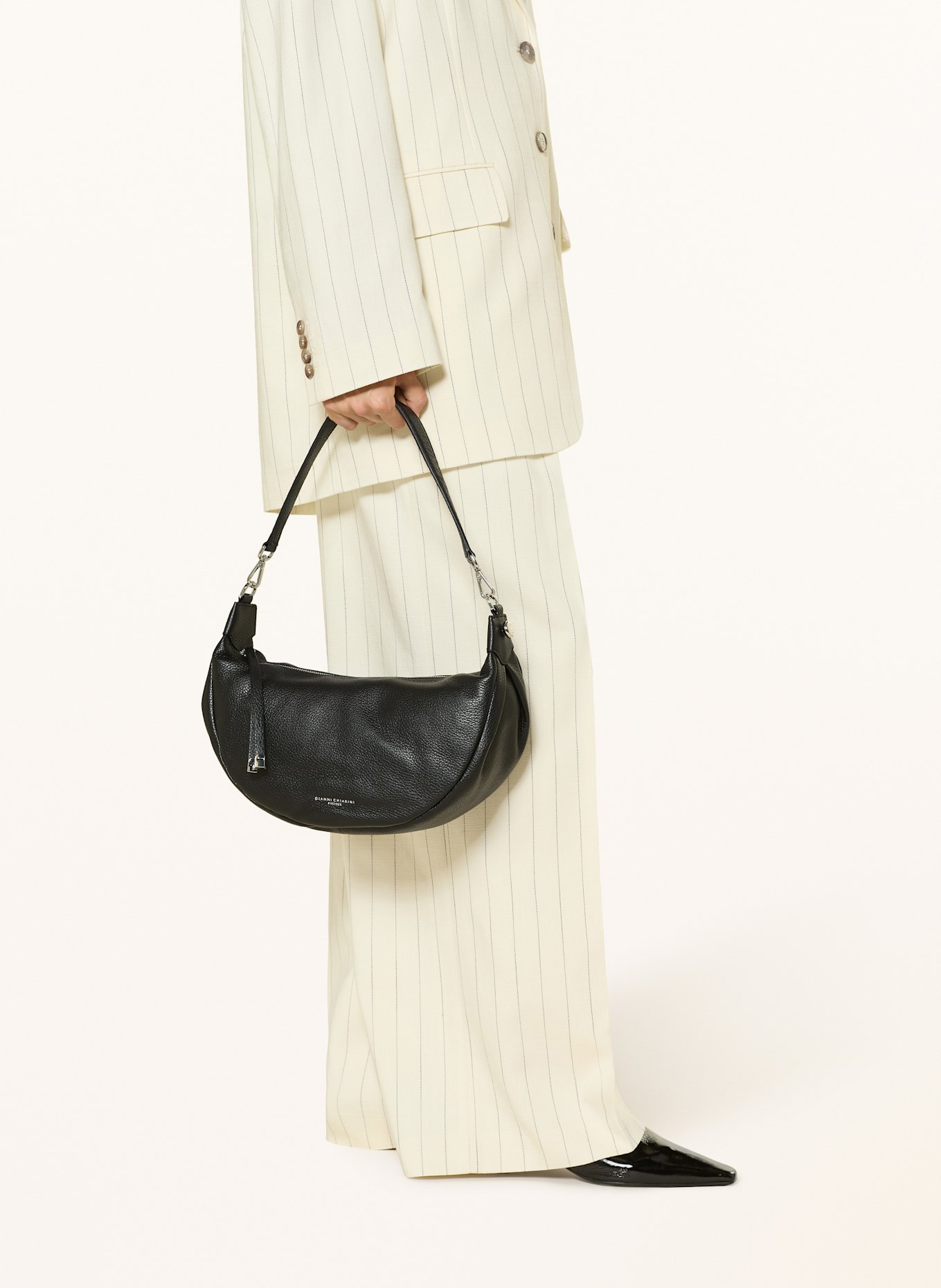 GIANNI CHIARINI Torba na ramię AISHA: CZARNY