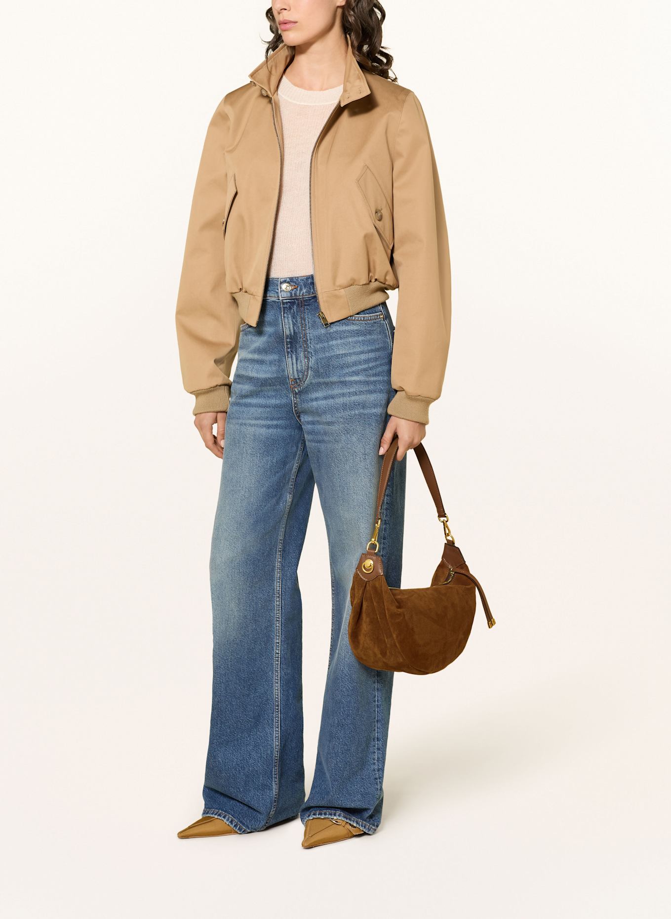 GIANNI CHIARINI Shoulder bag AISHA: COGNAC