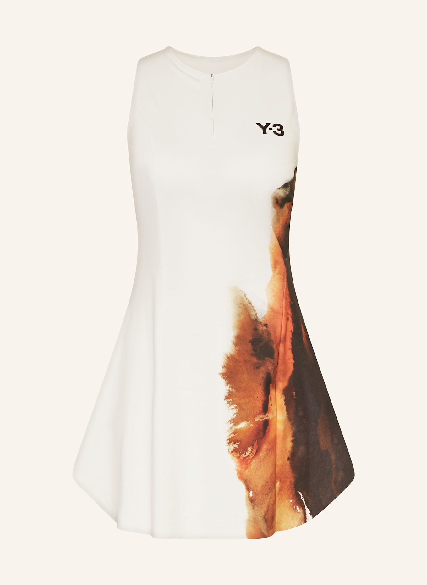 Y-3 Tenniskleid PRO: CREME / DUNKELGRAU / ORANGE