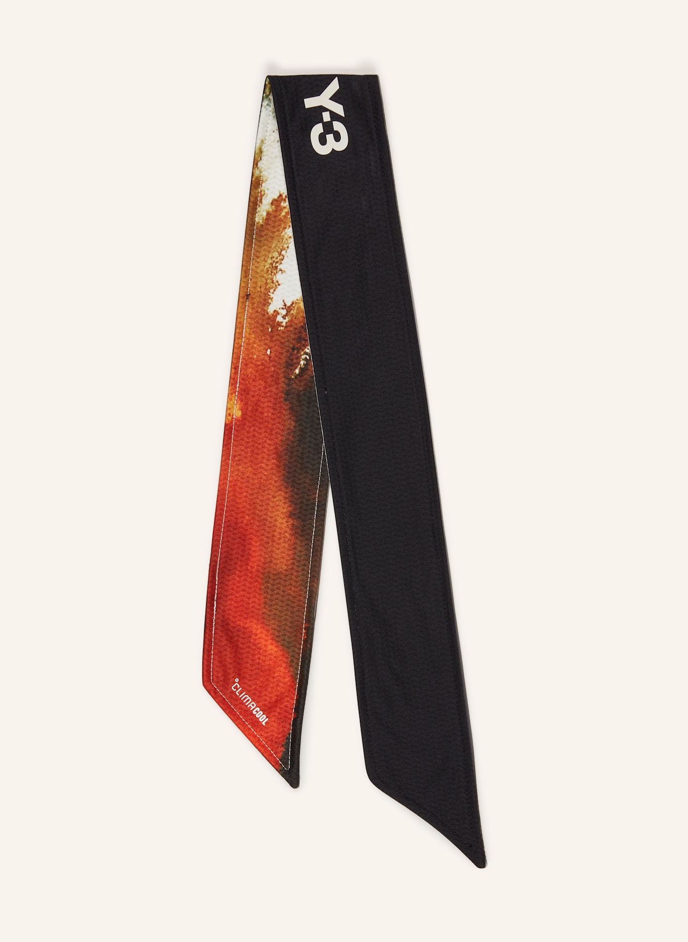 Y-3 Bandeau TEN TIEBAND Y-3: NOIR / ÉCRU