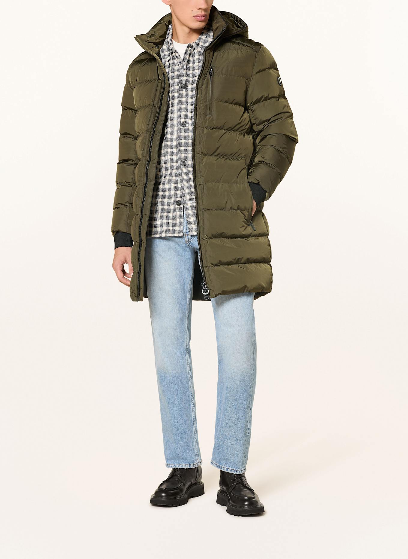 WELLENSTEYN Steppmantel BLACKJACK: OLIV