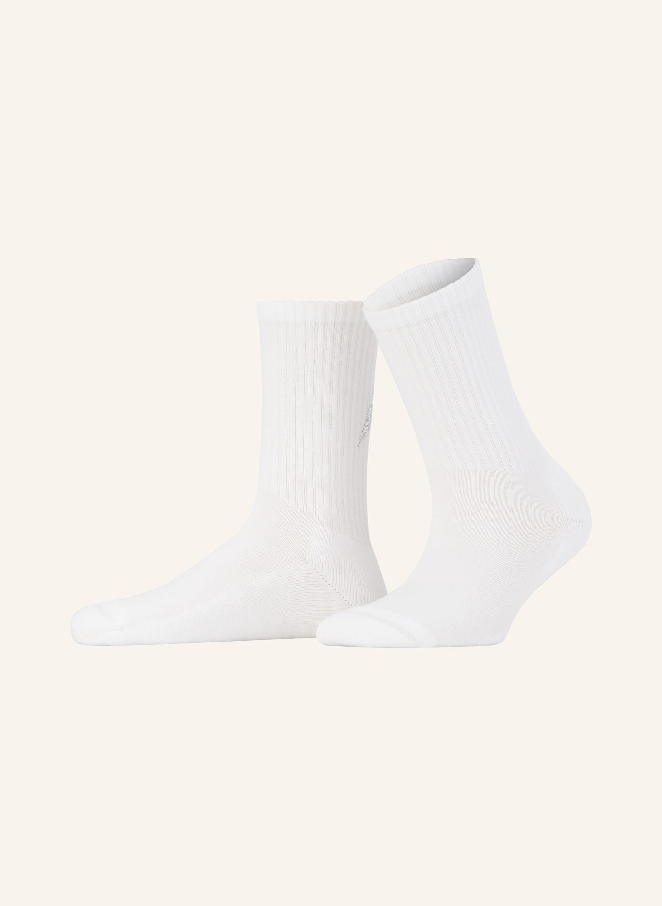 GOLDEN GOOSE Socken mit Schmucksteinen: 10856 WHITE/CRYSTAL