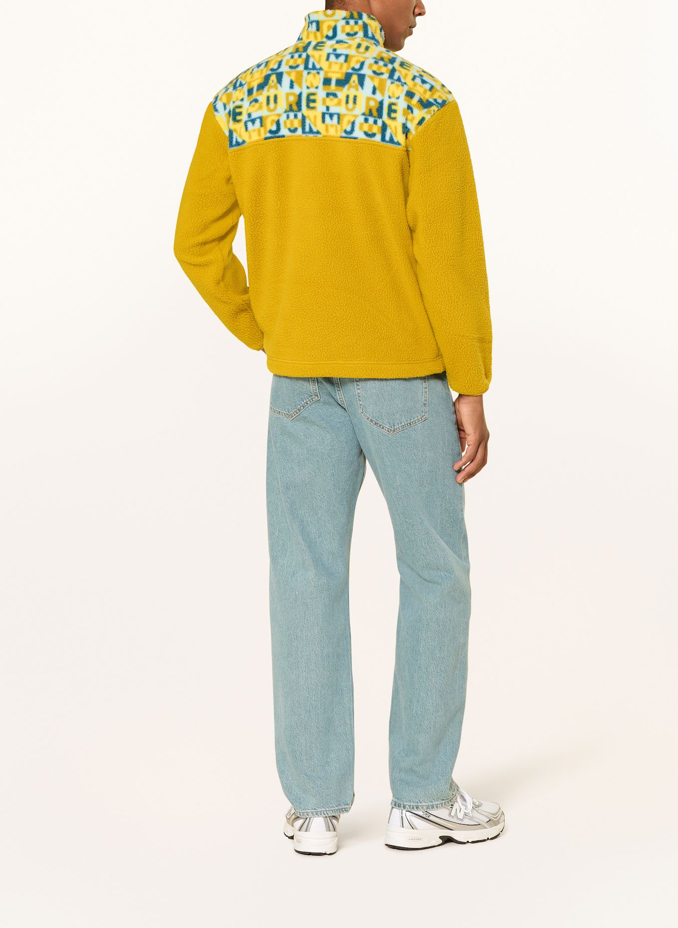 SALEWA Pull polaire EAGLE ANNIVERSARY HZ: JAUNE FONCÉ / BLEU CLAIR / BLEU PÉTROLE