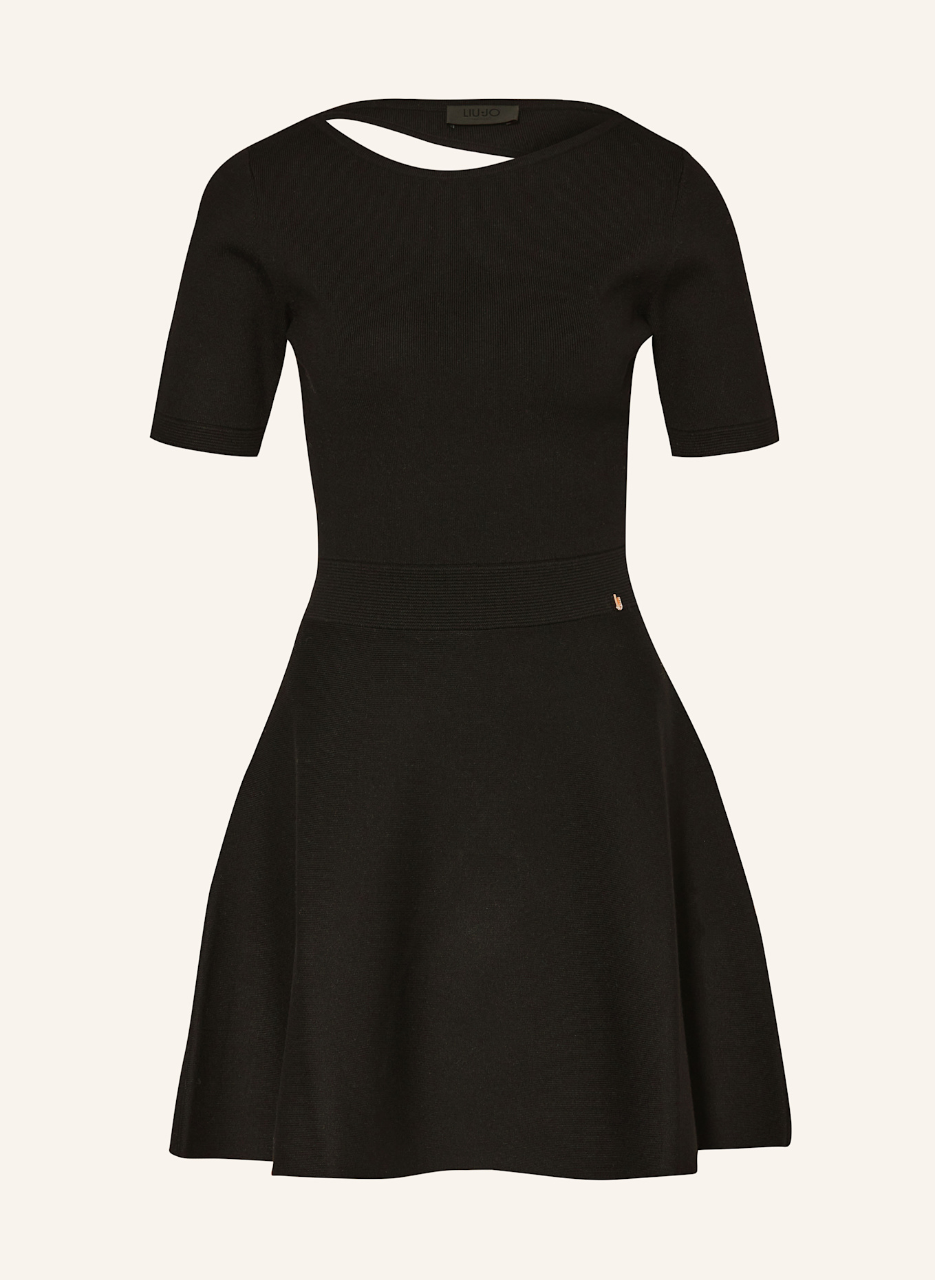 LIU JO Strickkleid mit Cut-out: SCHWARZ