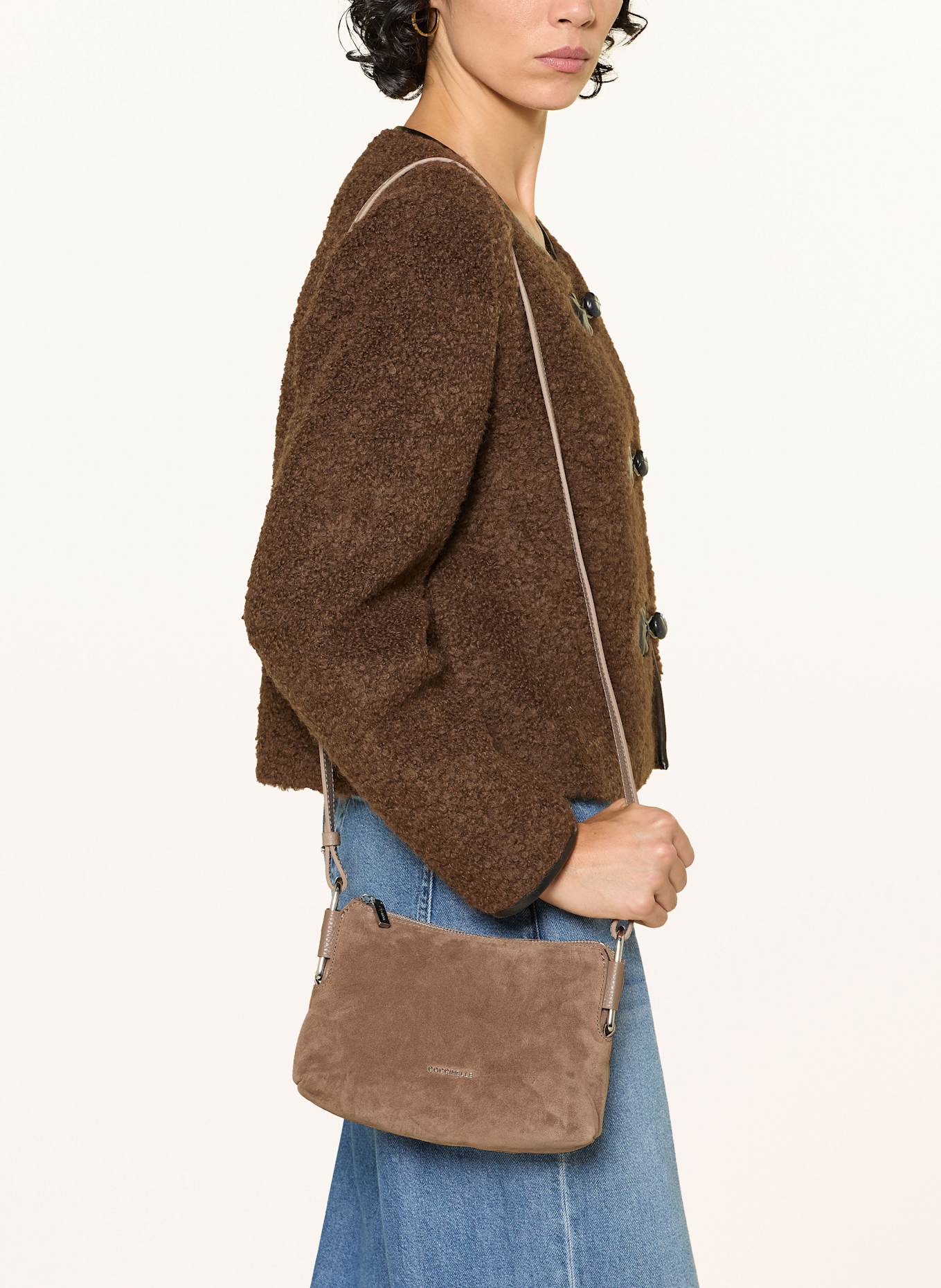 COCCINELLE Schultertasche: HELLBRAUN