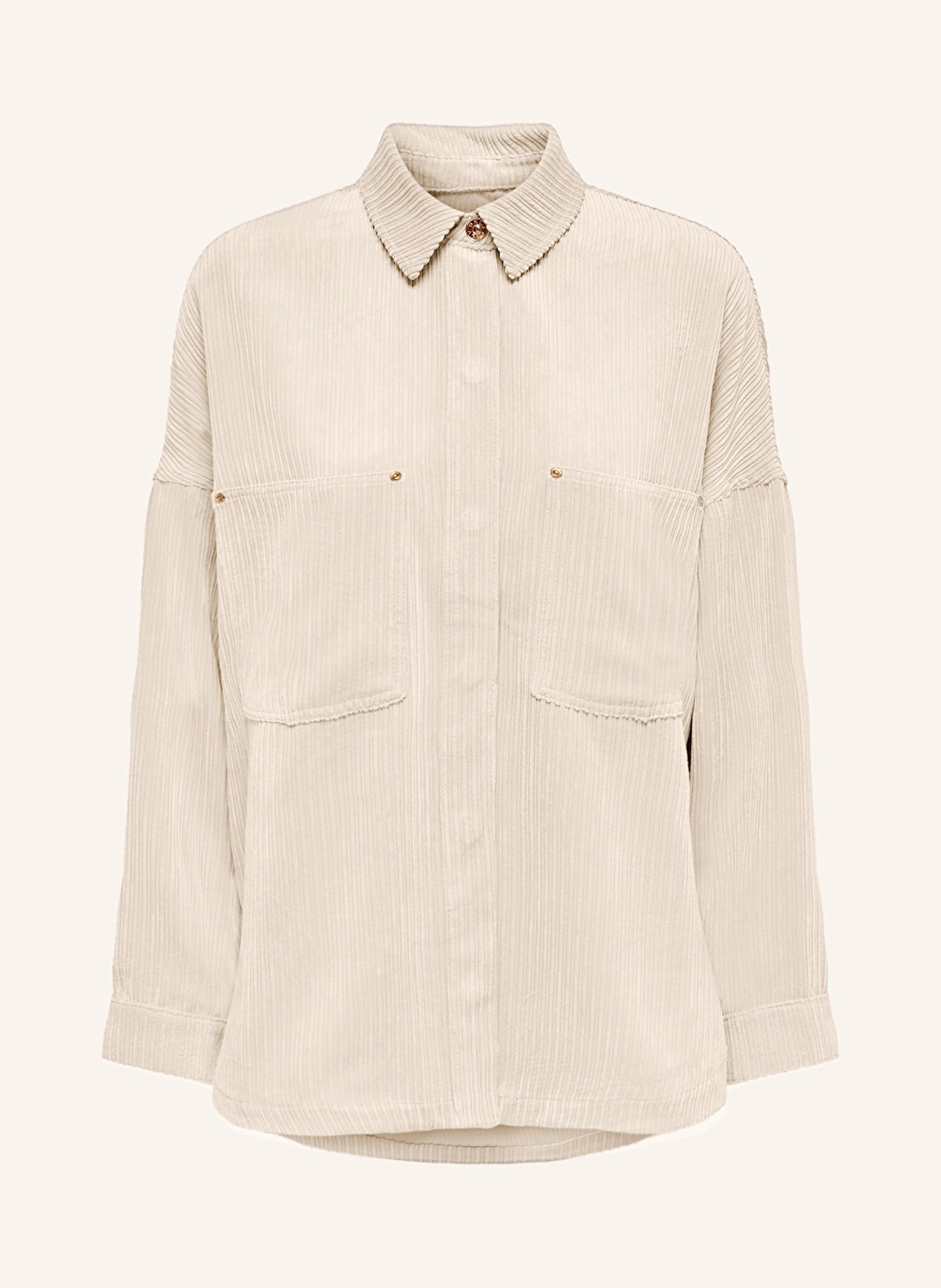 ONLY Cord-Overshirt: CREME