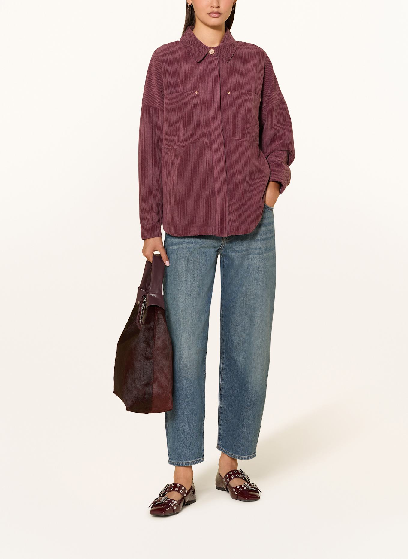 ONLY Corduroy overshirt: FUCHSIA