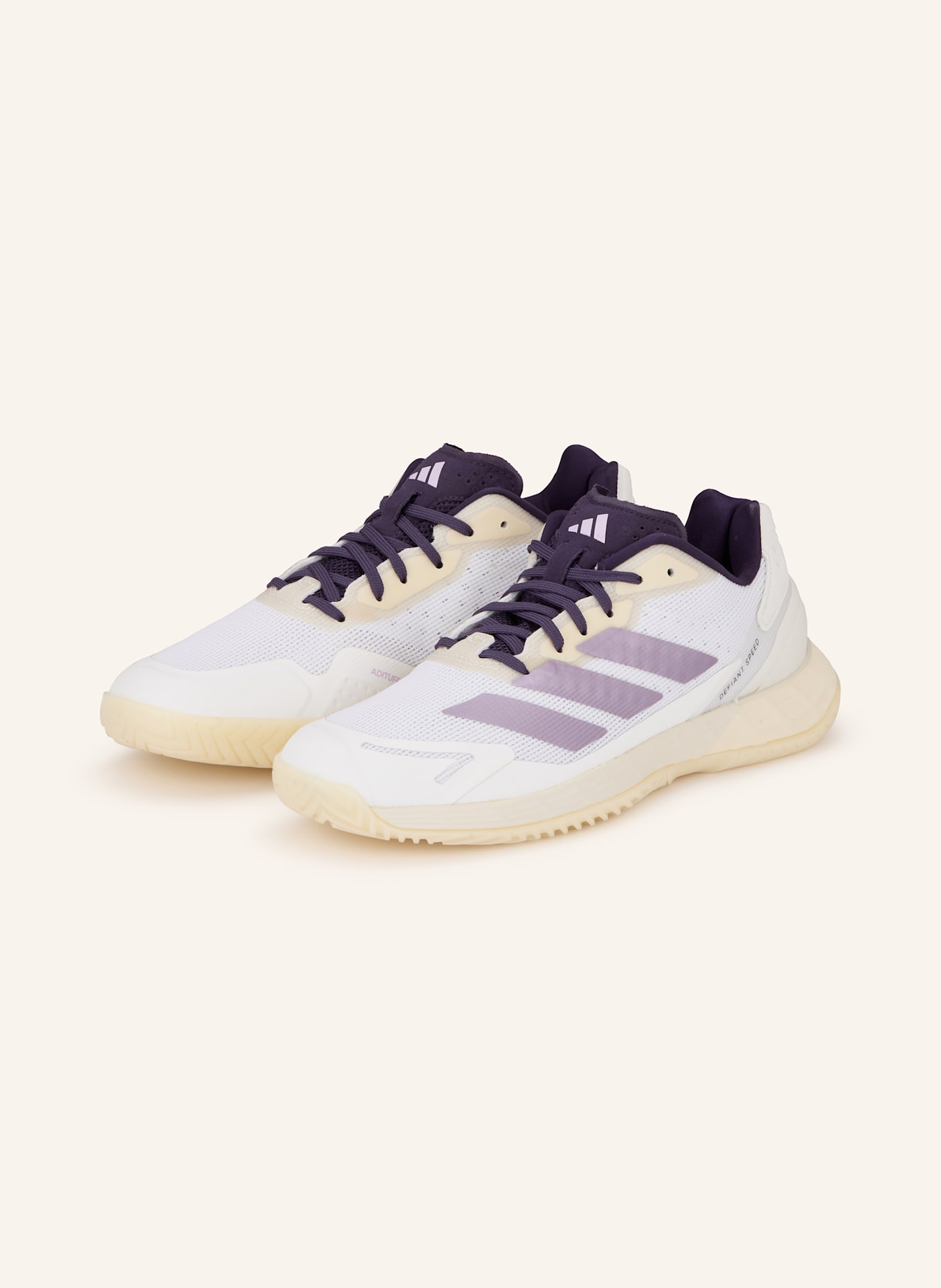 adidas Tenissschuhe DEFIANT SPEED 2: WEISS/ LILA