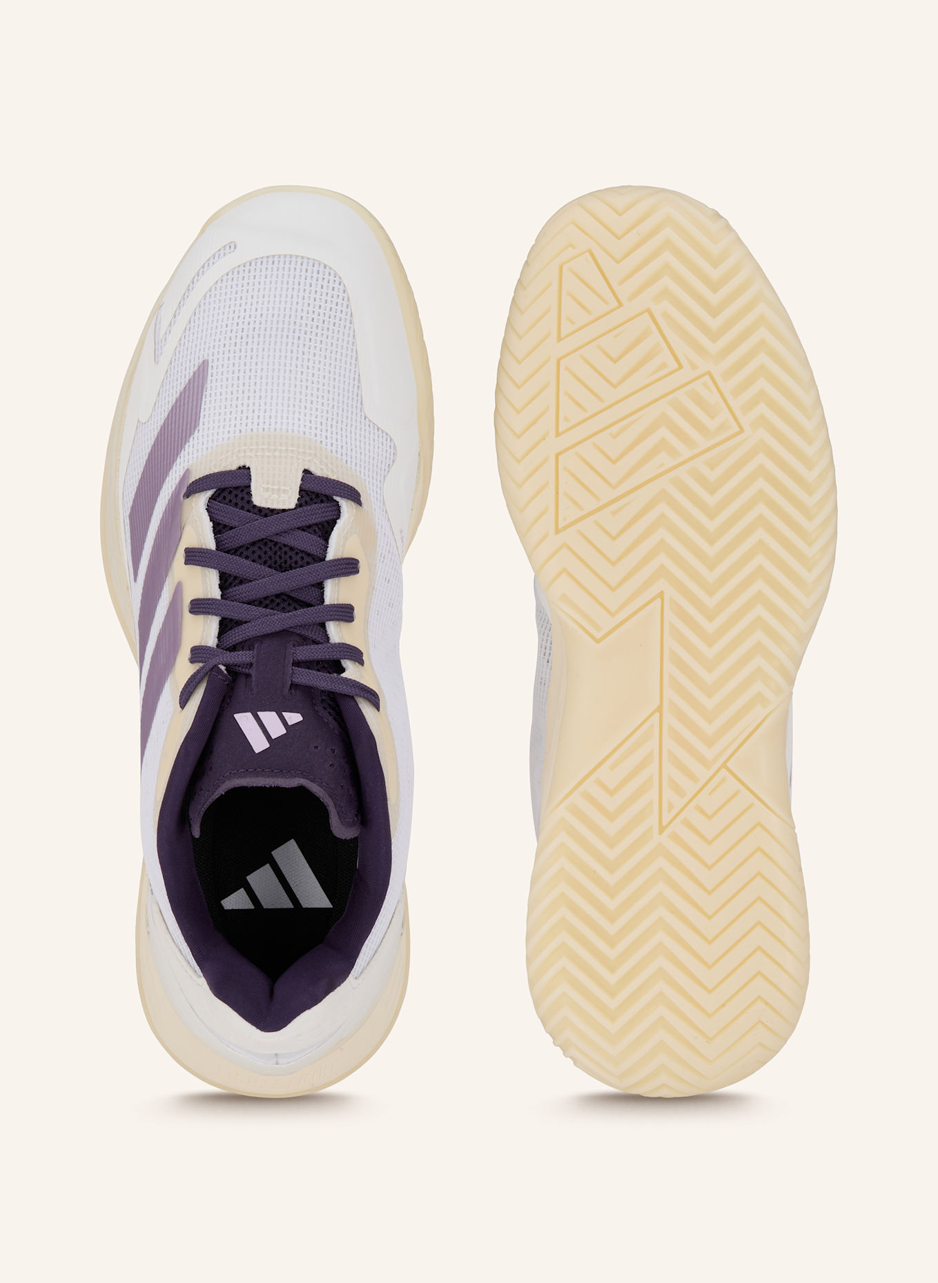 adidas Tenissschuhe DEFIANT SPEED 2: WEISS/ LILA