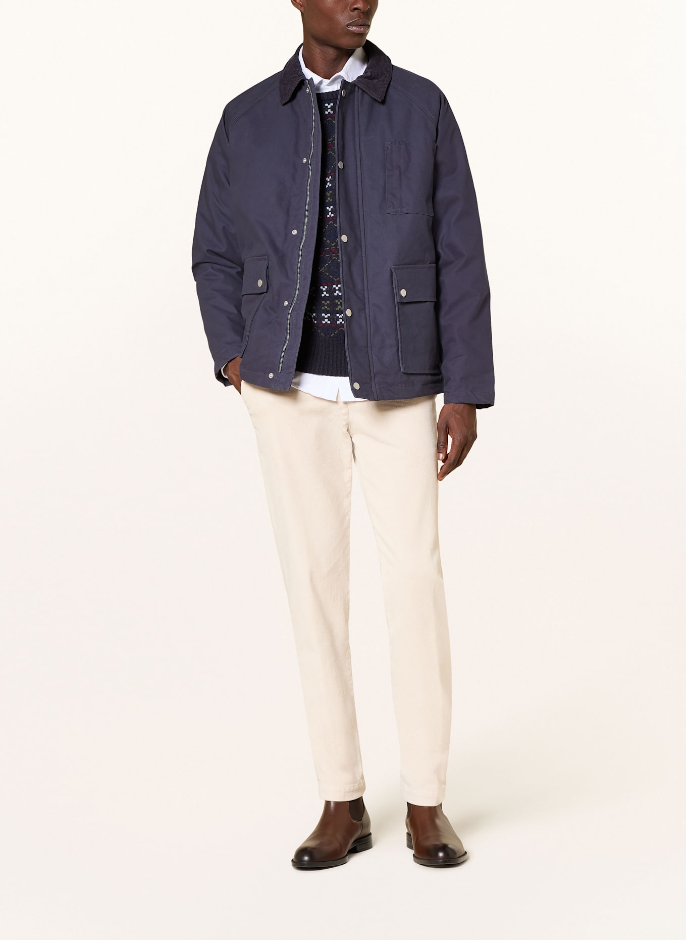 STROKESMAN'S Fieldjacket: DUNKELBLAU