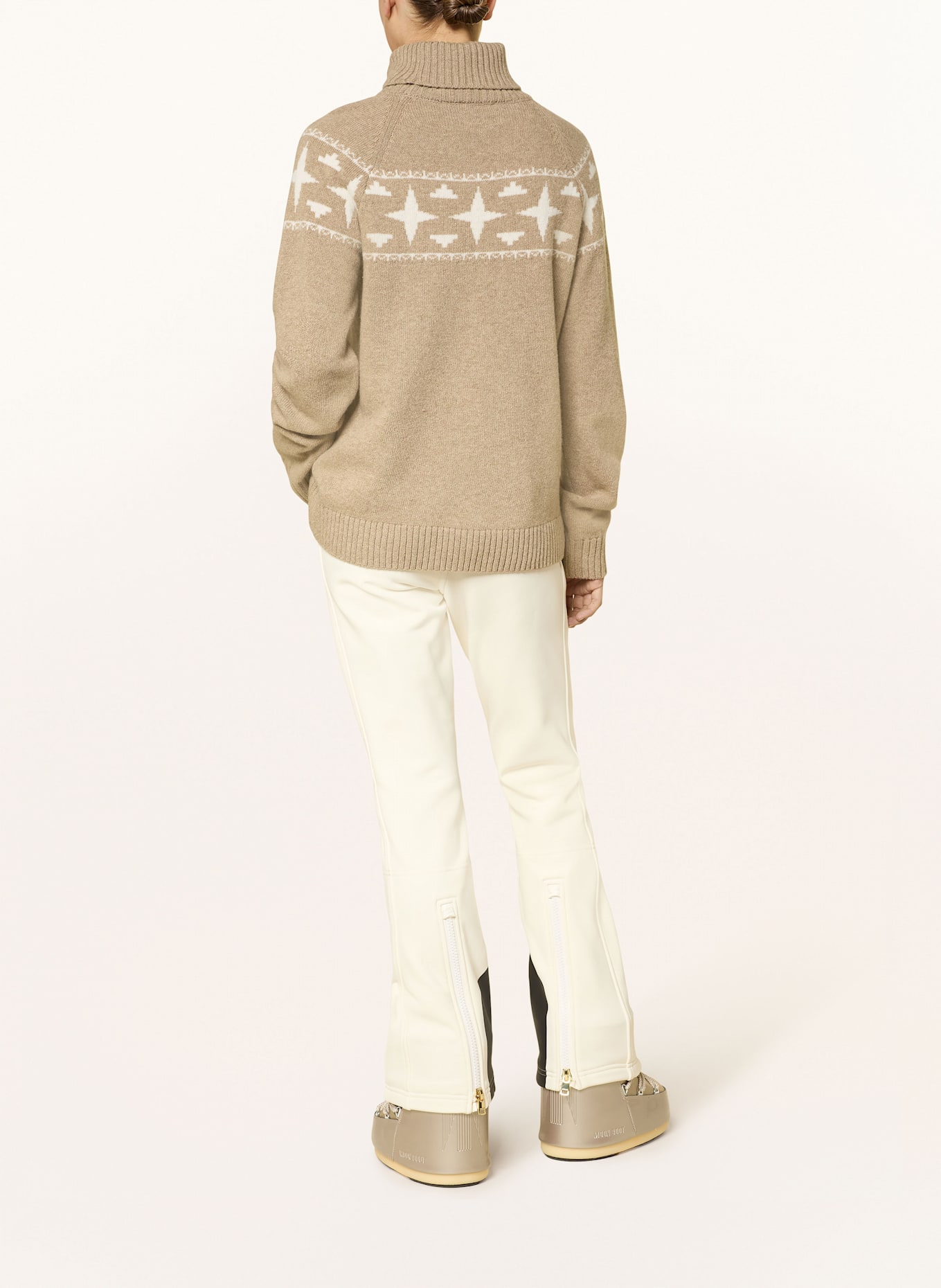 8848 Altitude Golf SAGE z wełny merino: BEŻOWY / ECRU