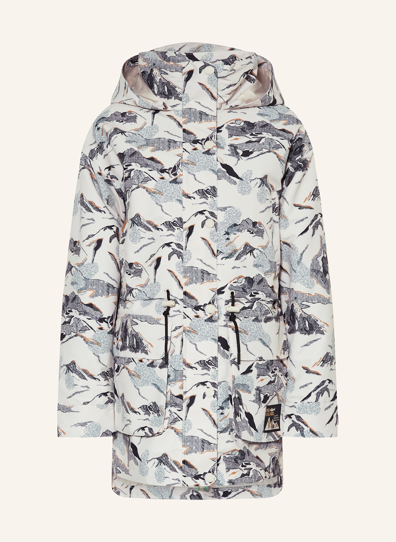 Columbia 2-in-1-Jacke HIGH CASCADES™: ECRU / GRAU / DUNKELGRAU