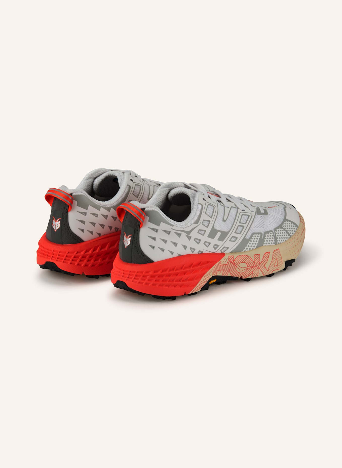 HOKA Sneaker SPEEDGOAT 2: WEISS / HELLGRAU / ORANGE