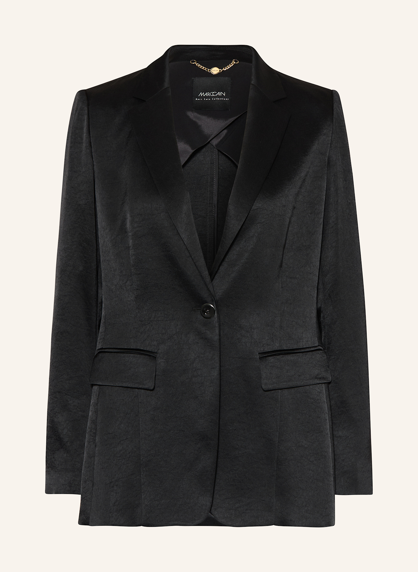MARC CAIN Satinblazer: 900 BLACK
