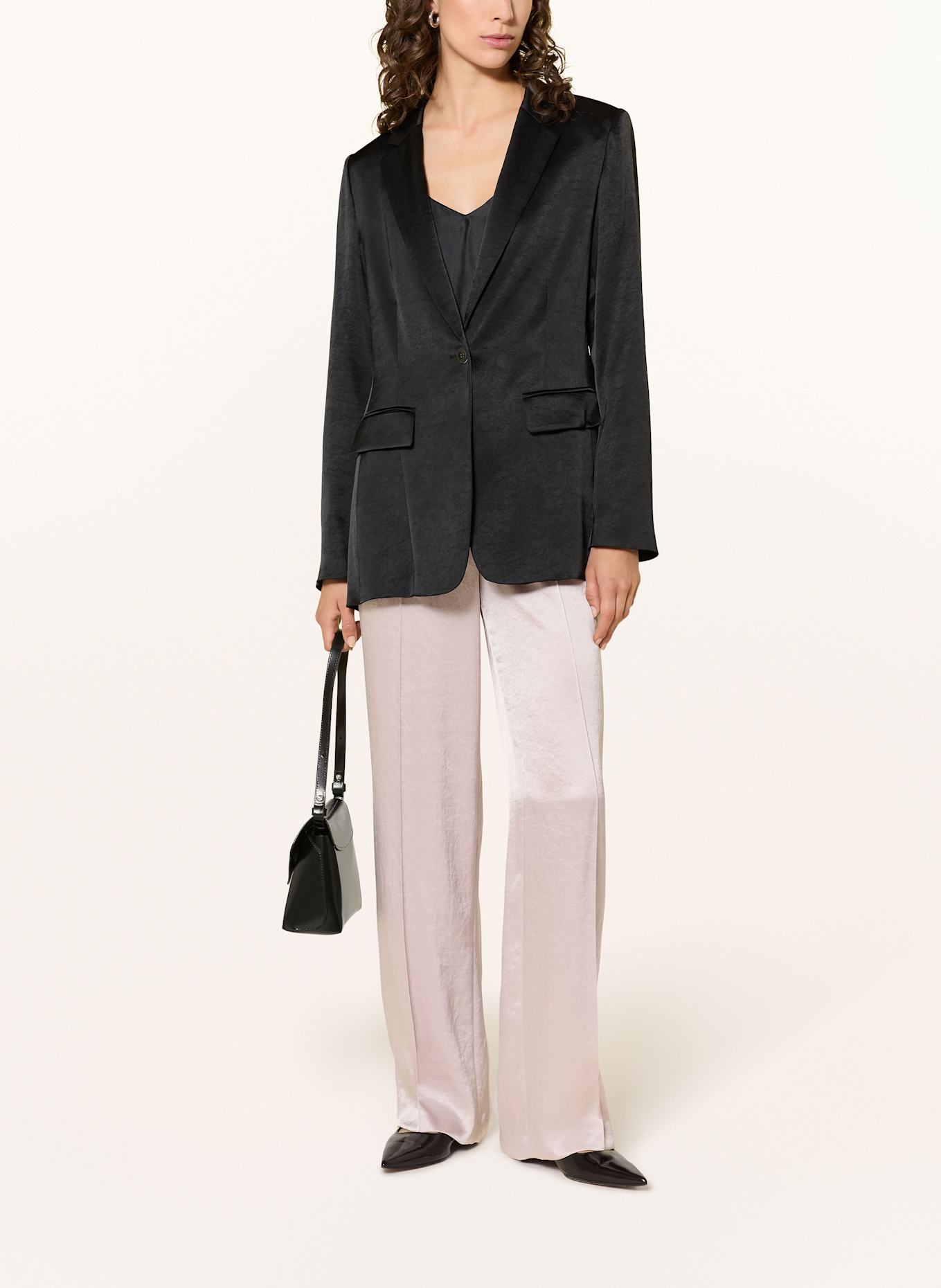 MARC CAIN Satinblazer: 900 BLACK