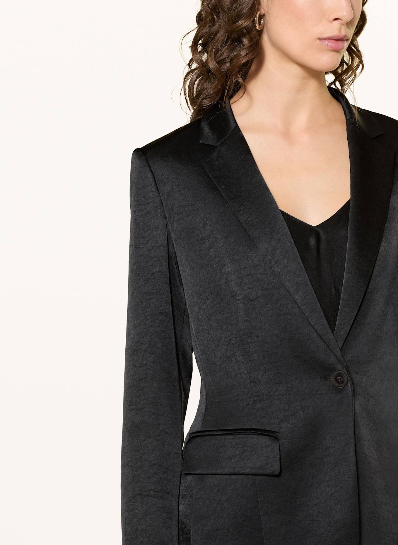 MARC CAIN Satinblazer: 900 BLACK