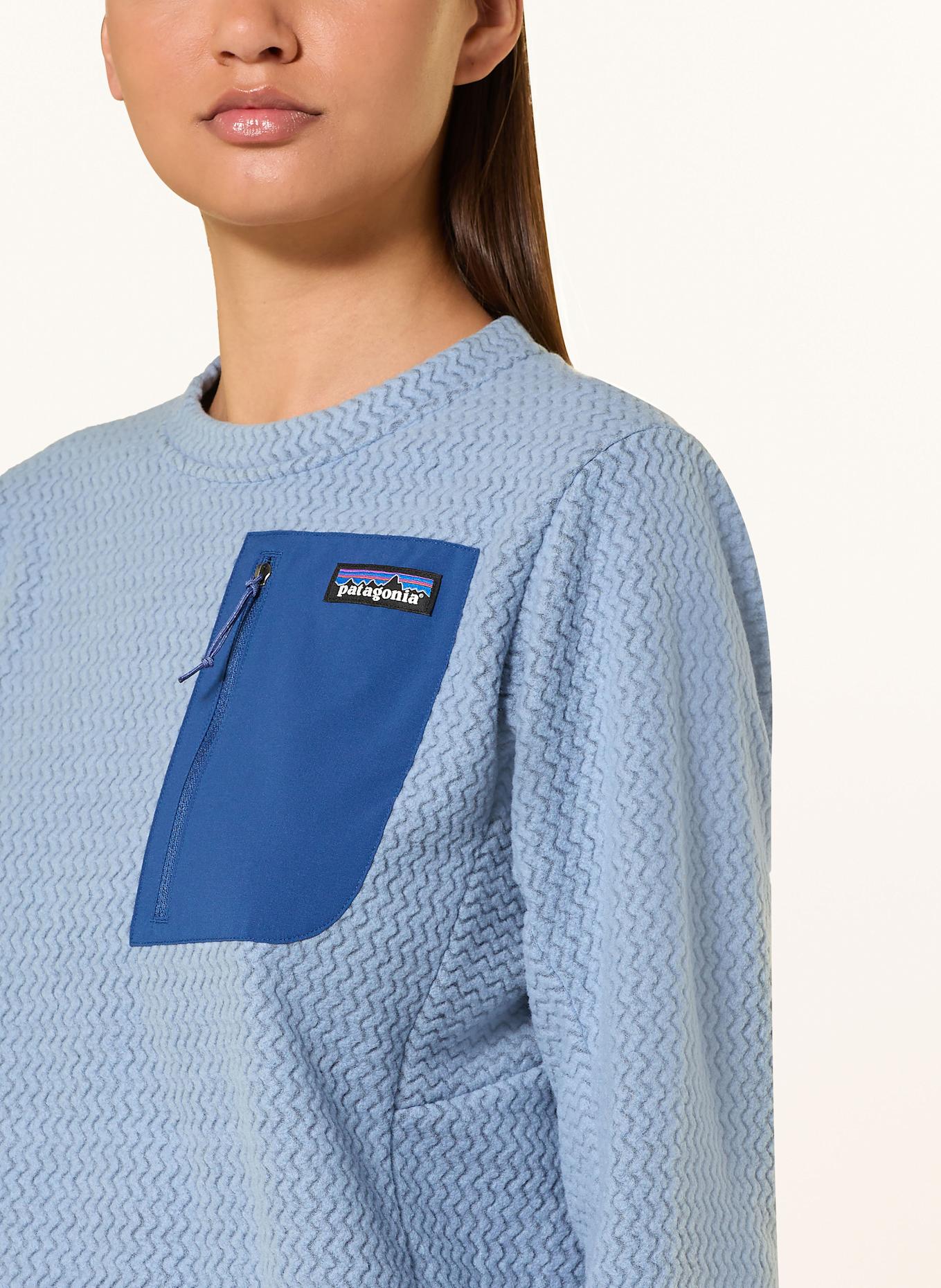 patagonia Sweter z polaru R1® AIR: SZARONIEBIESKI