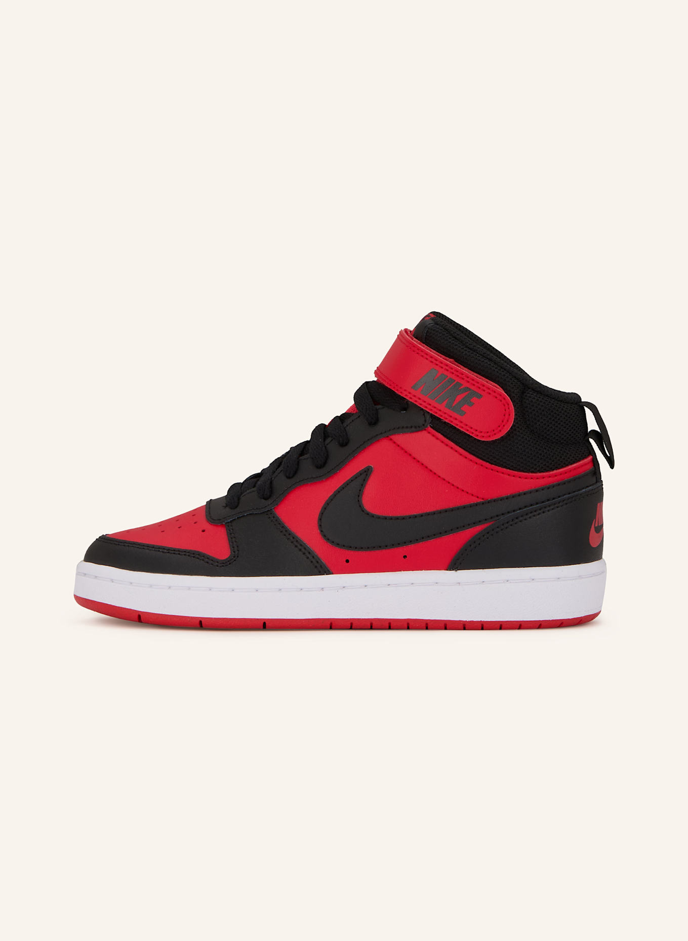 Nike Hightop-Sneaker COURT BOROUGH MID 2: SCHWARZ / ROT