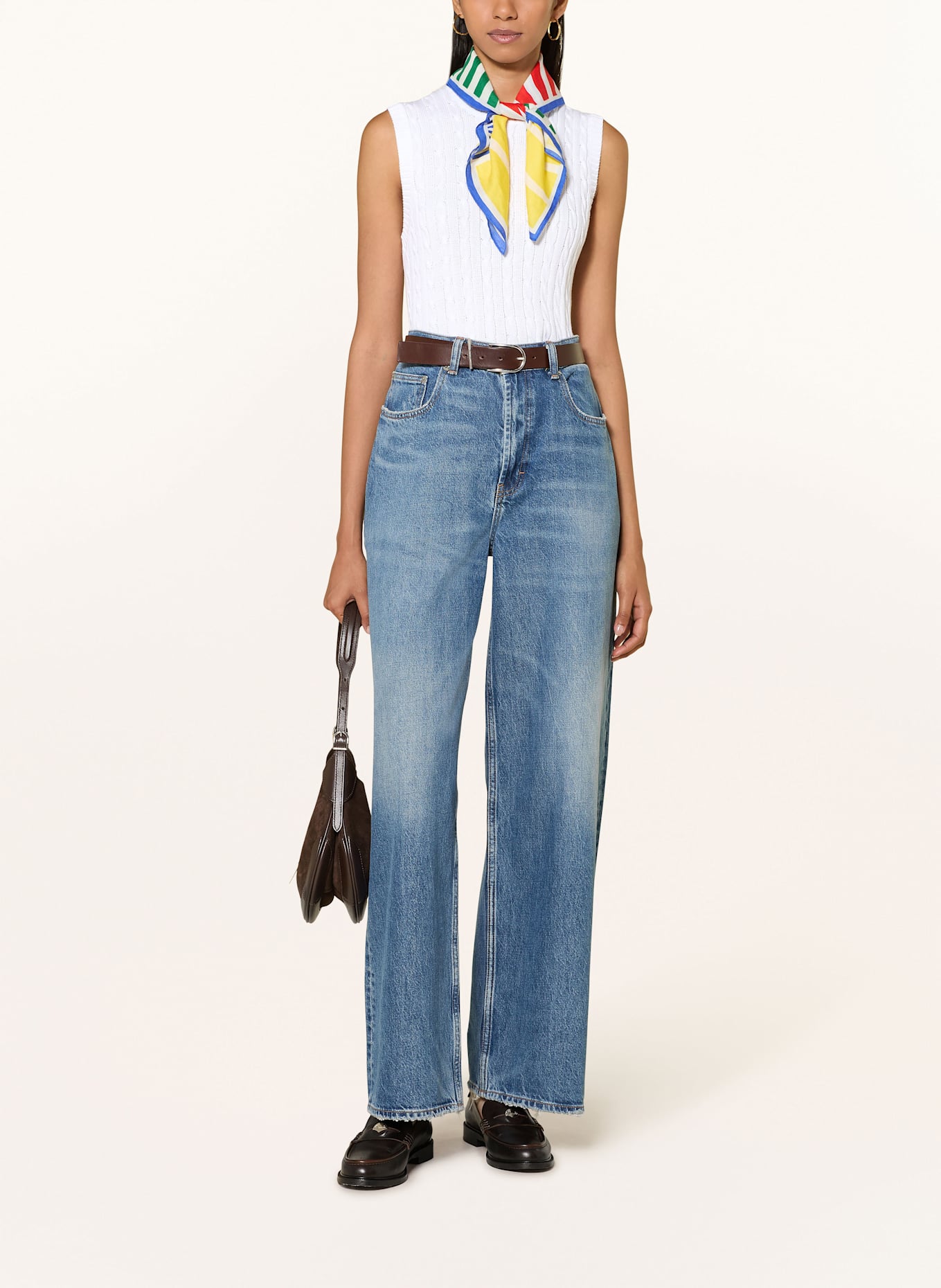 POLO RALPH LAUREN Sweater vest: WHITE