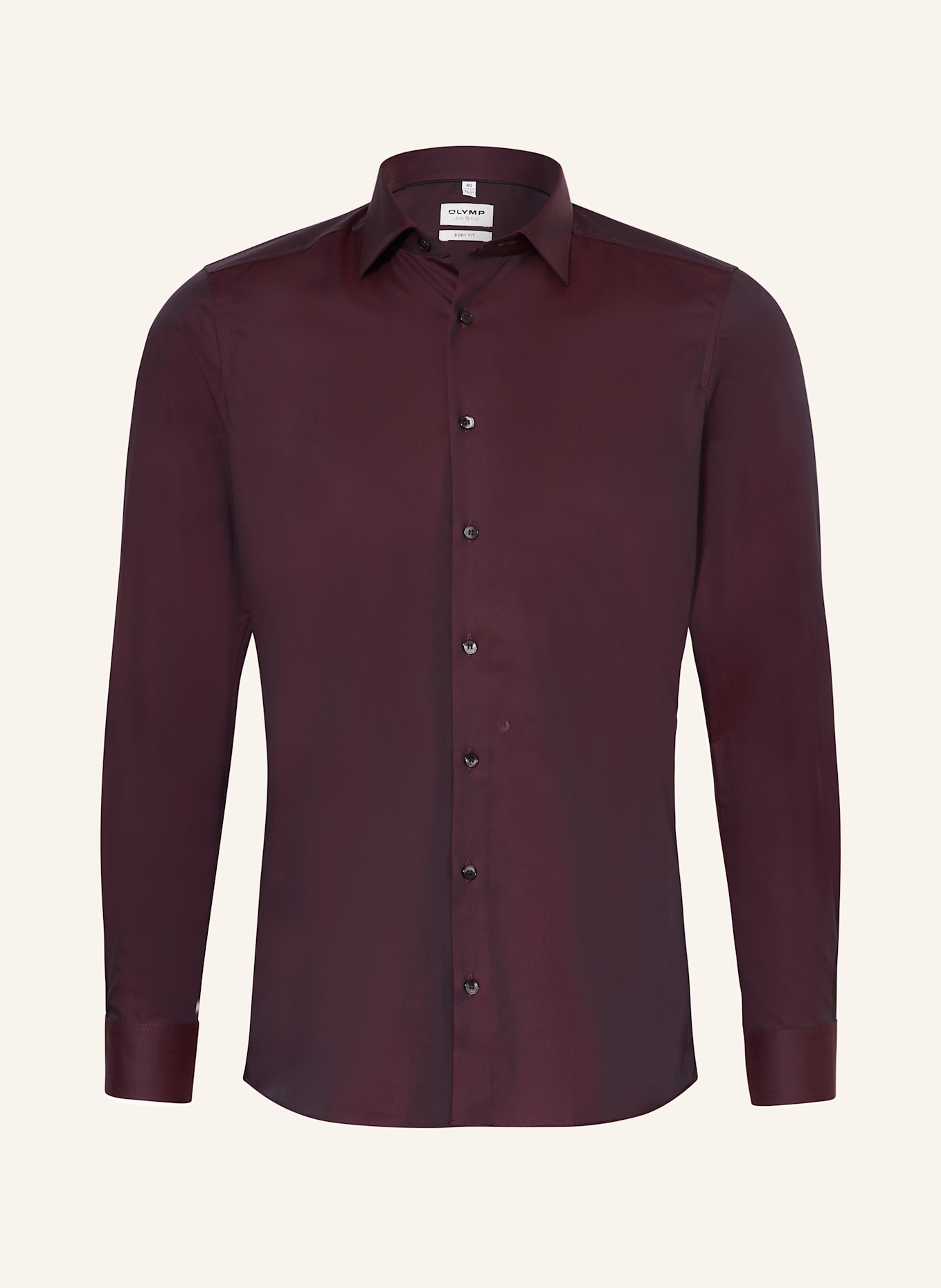 OLYMP Hemd Level Five body fit: DUNKELROT