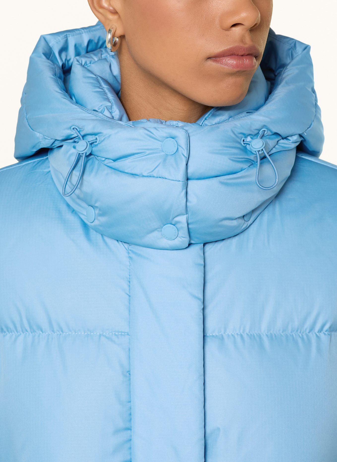 Marc O'Polo DENIM Daunenmantel mit abnehmbarer Kapuze: HELLBLAU