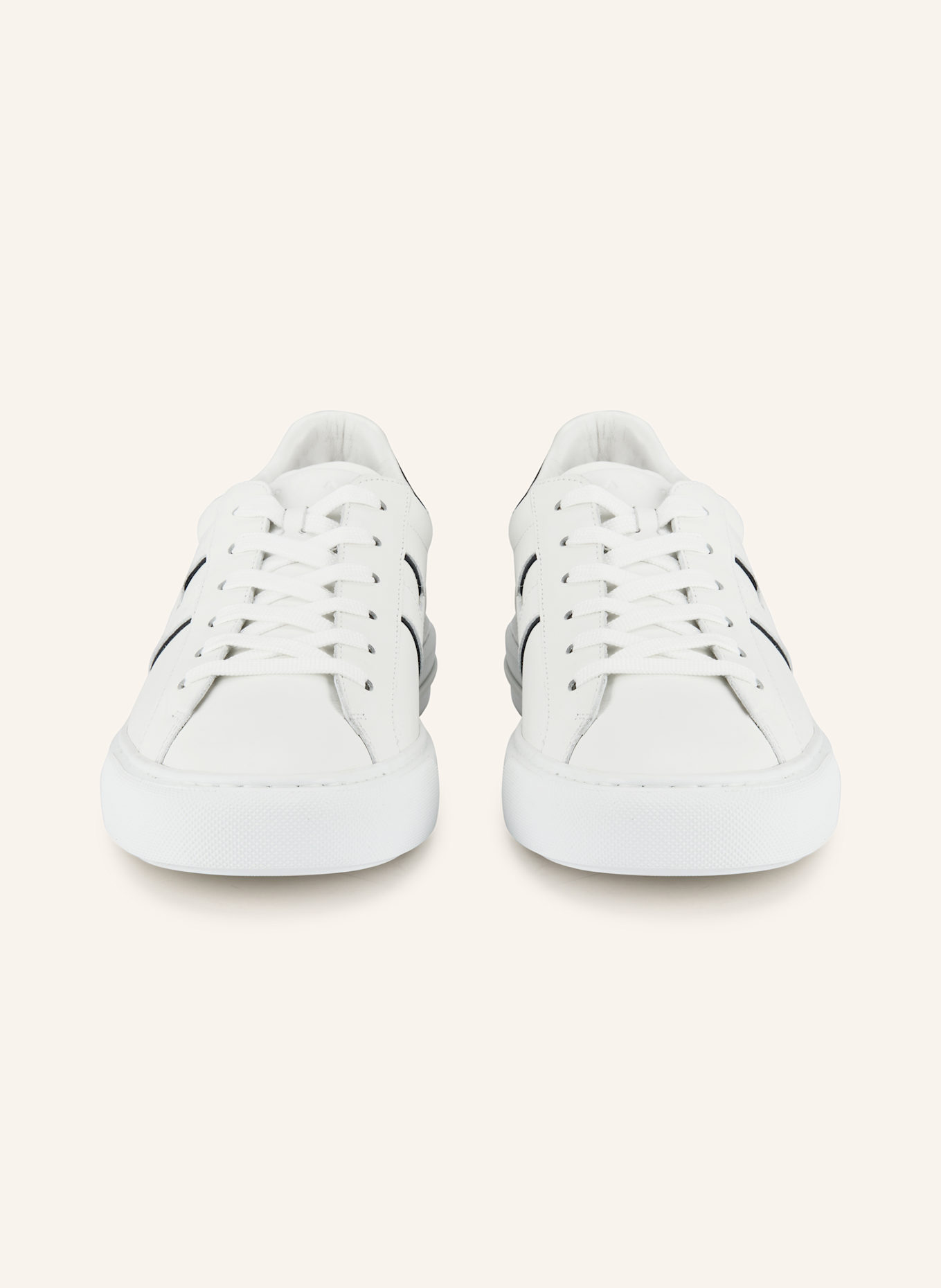 HOGAN Sneaker H691: WEISS / DUNKELBLAU
