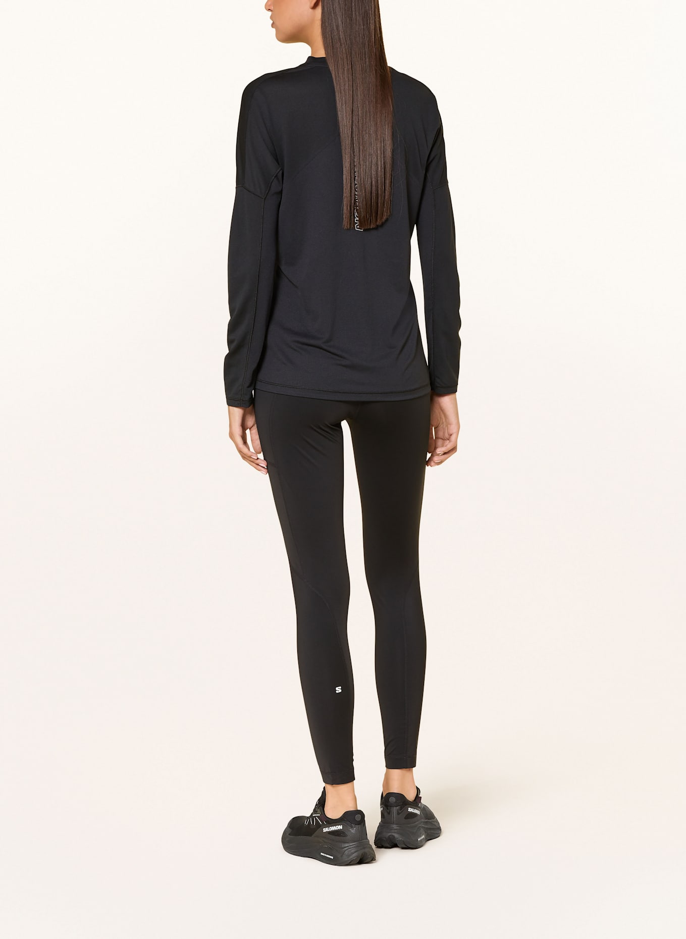 SALOMON Lauf-Tights SHAKEOUT CORE WARM: SCHWARZ