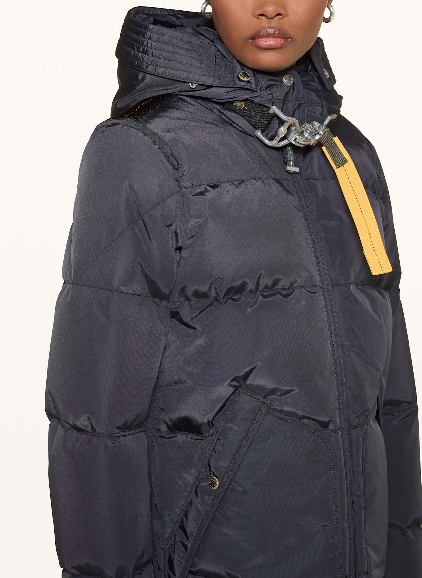 PARAJUMPERS Daunenmantel LONG BEAR mit abnehmbarer Kapuze: DUNKELBLAU