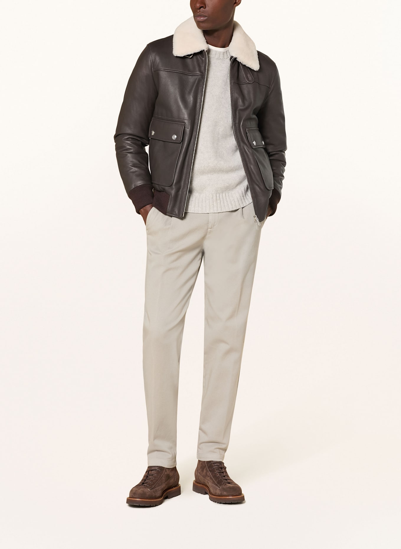 eleventy Chino Extra Slim Fit: CREME