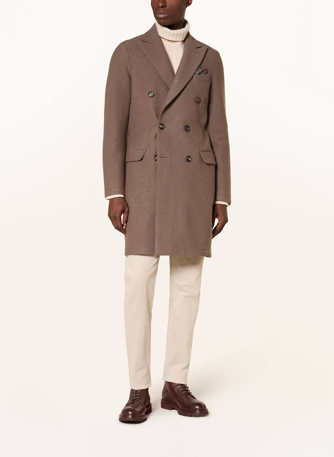 eleventy Wollmantel: TAUPE