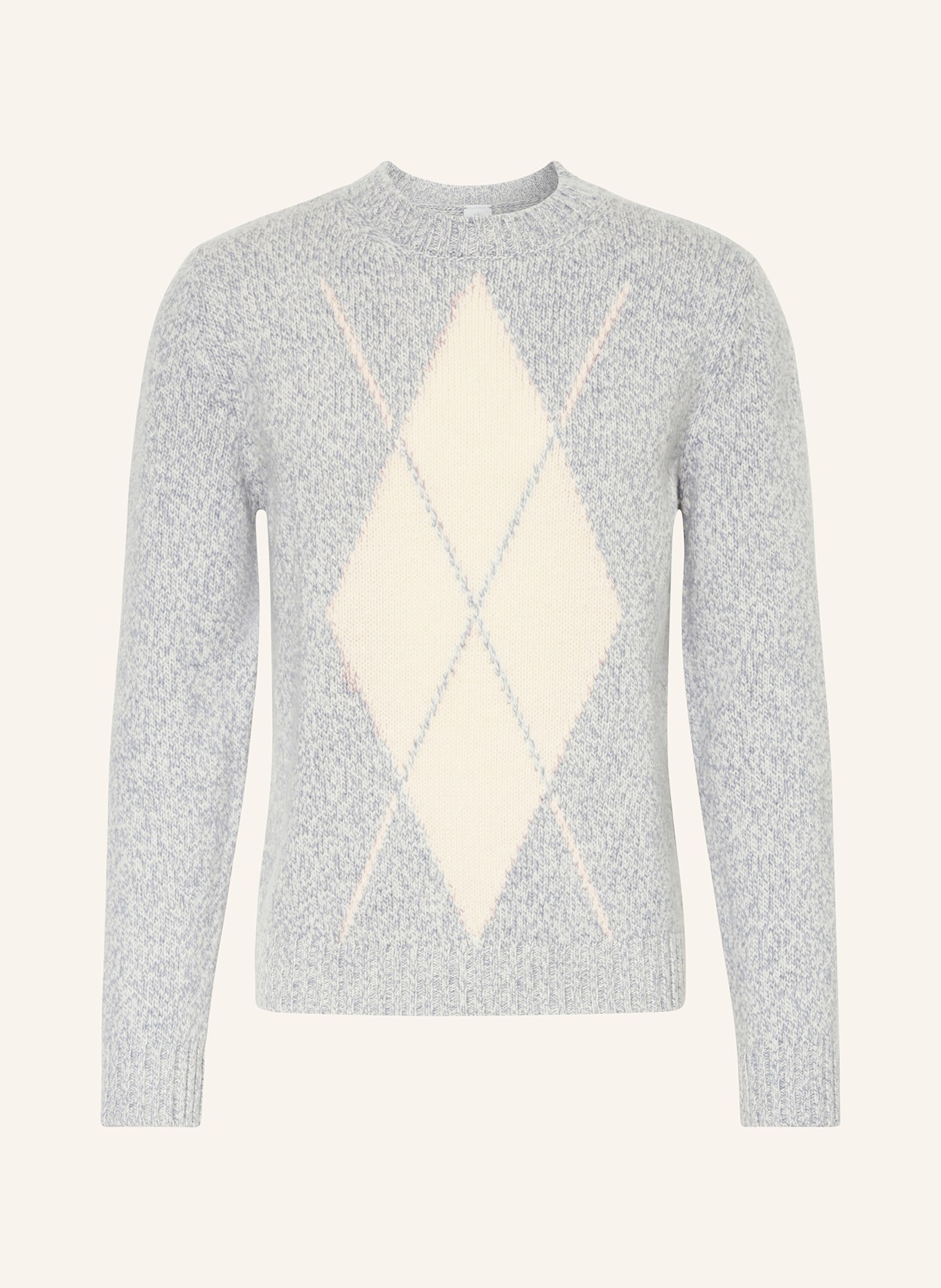 eleventy Pullover: HELLBLAU / ECRU