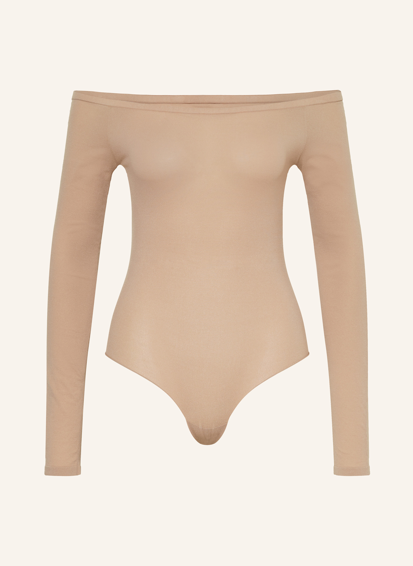 ALAÏA Off-Shoulder-Body: CAMEL