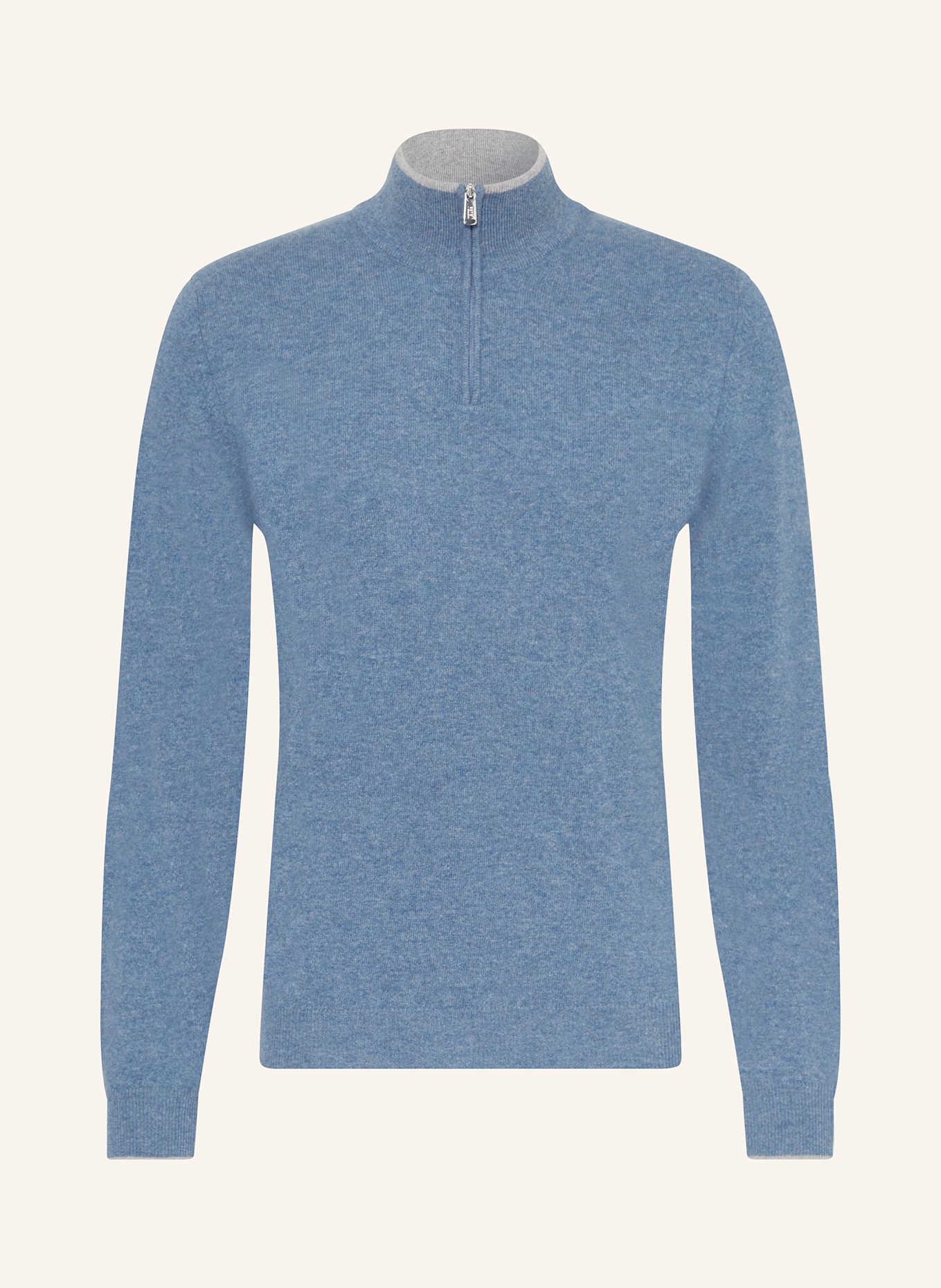 FEDELI Troyer mit Cashmere: BLAUGRAU