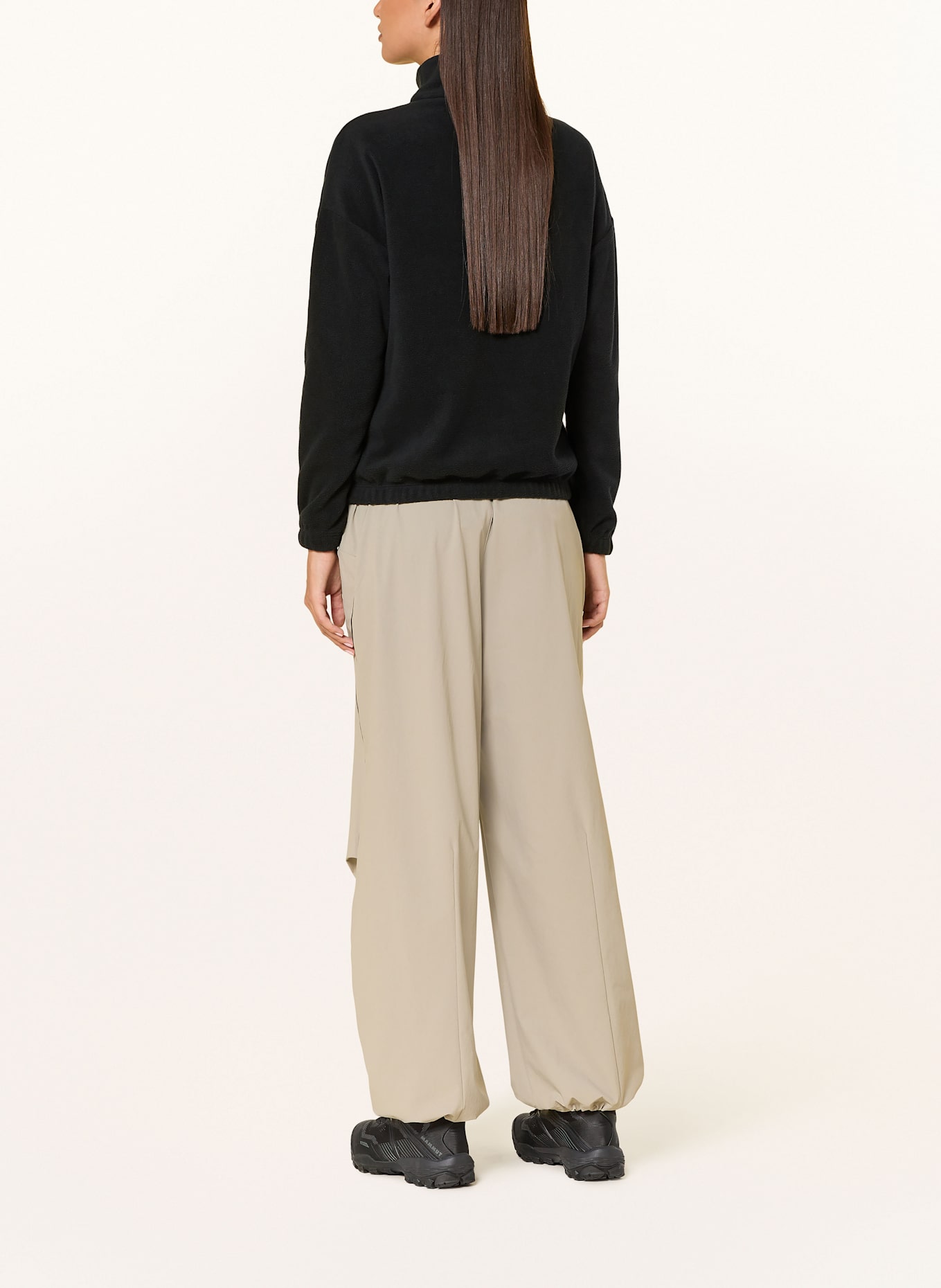 JEANNE BARET Fleece-Troyer ROCHEFORT: SCHWARZ