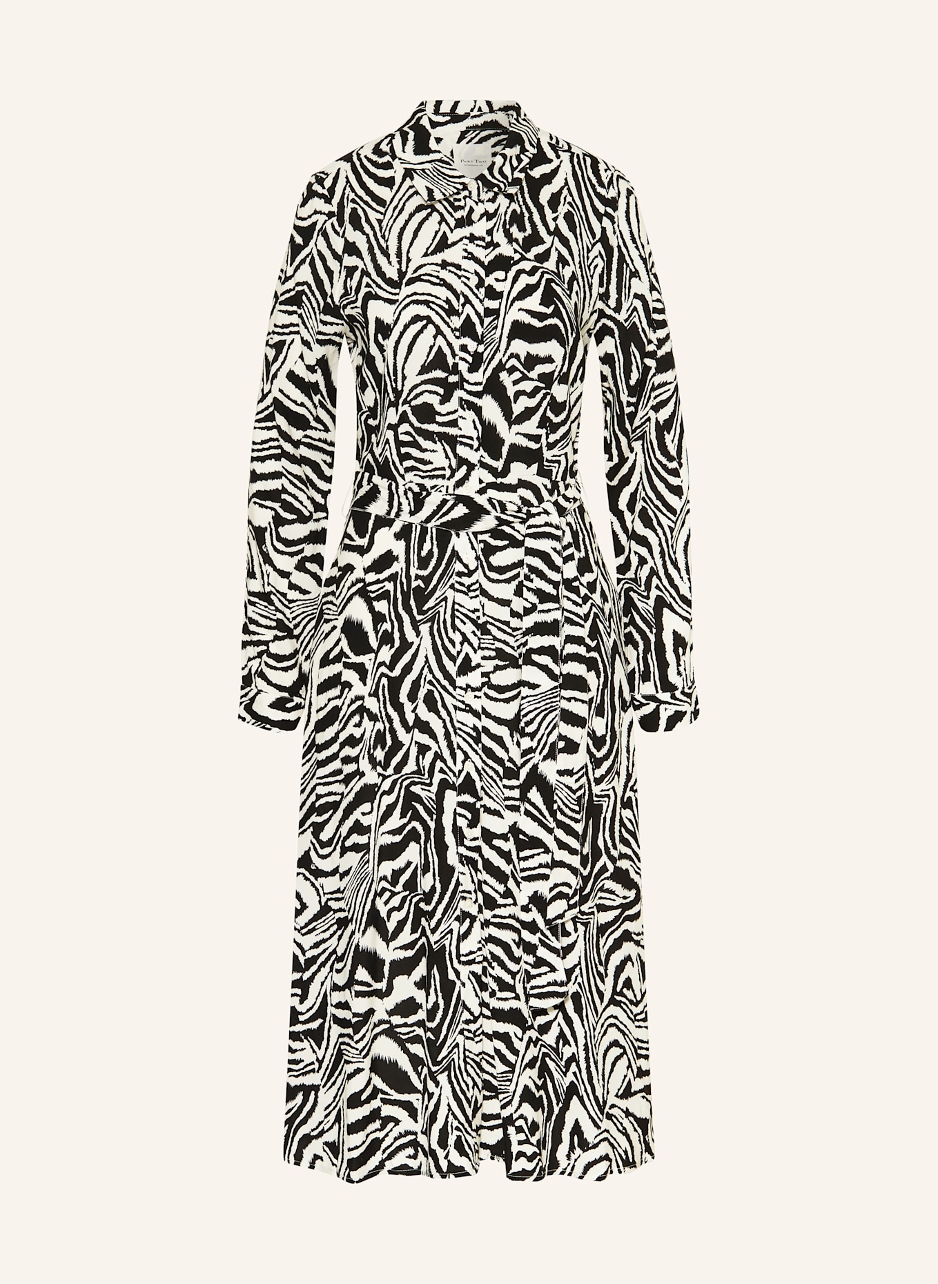 Part Two Hemdblusenkleid SHELBYPW: SCHWARZ / WEISS