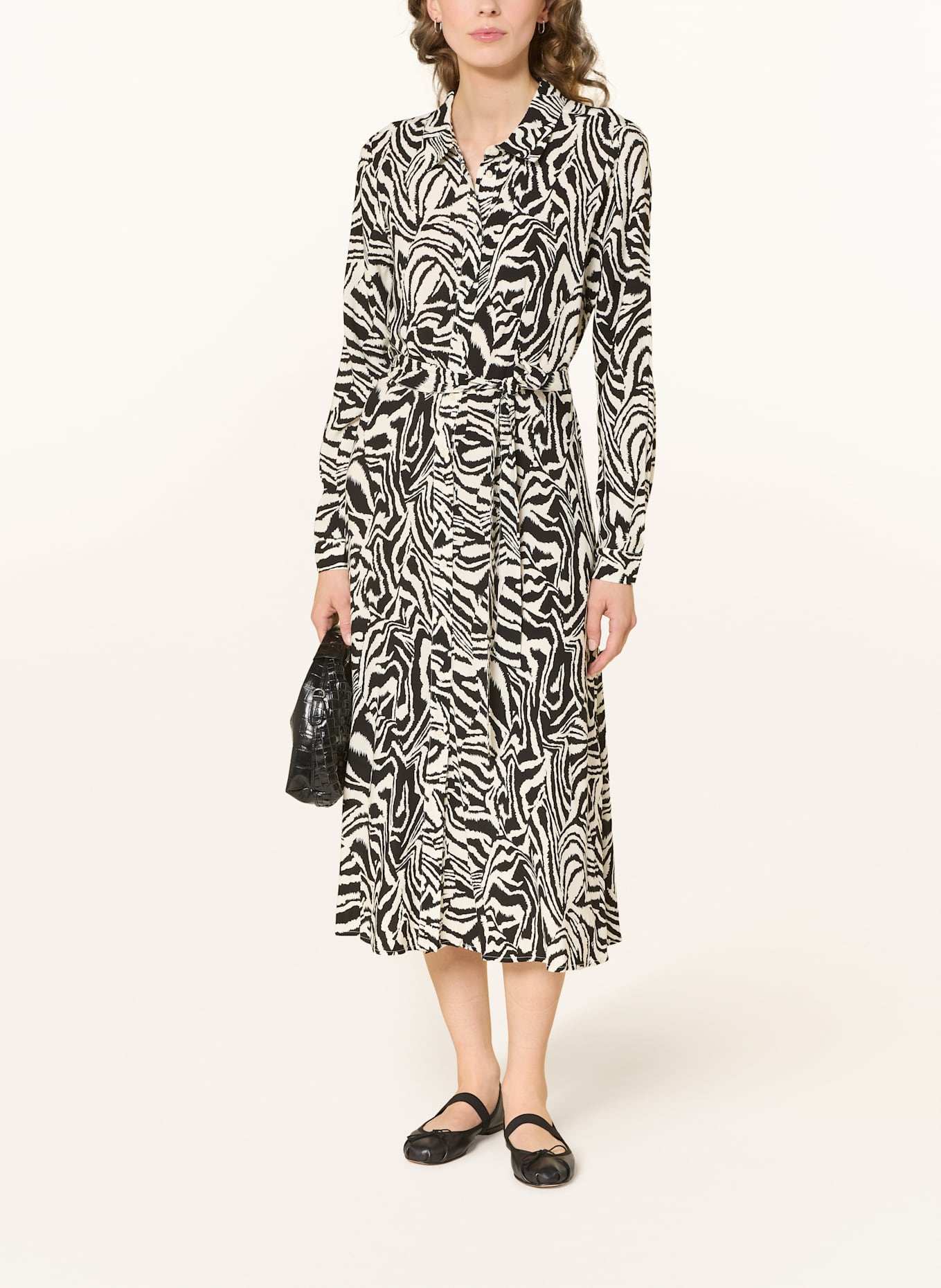 Part Two Hemdblusenkleid SHELBYPW: SCHWARZ / WEISS