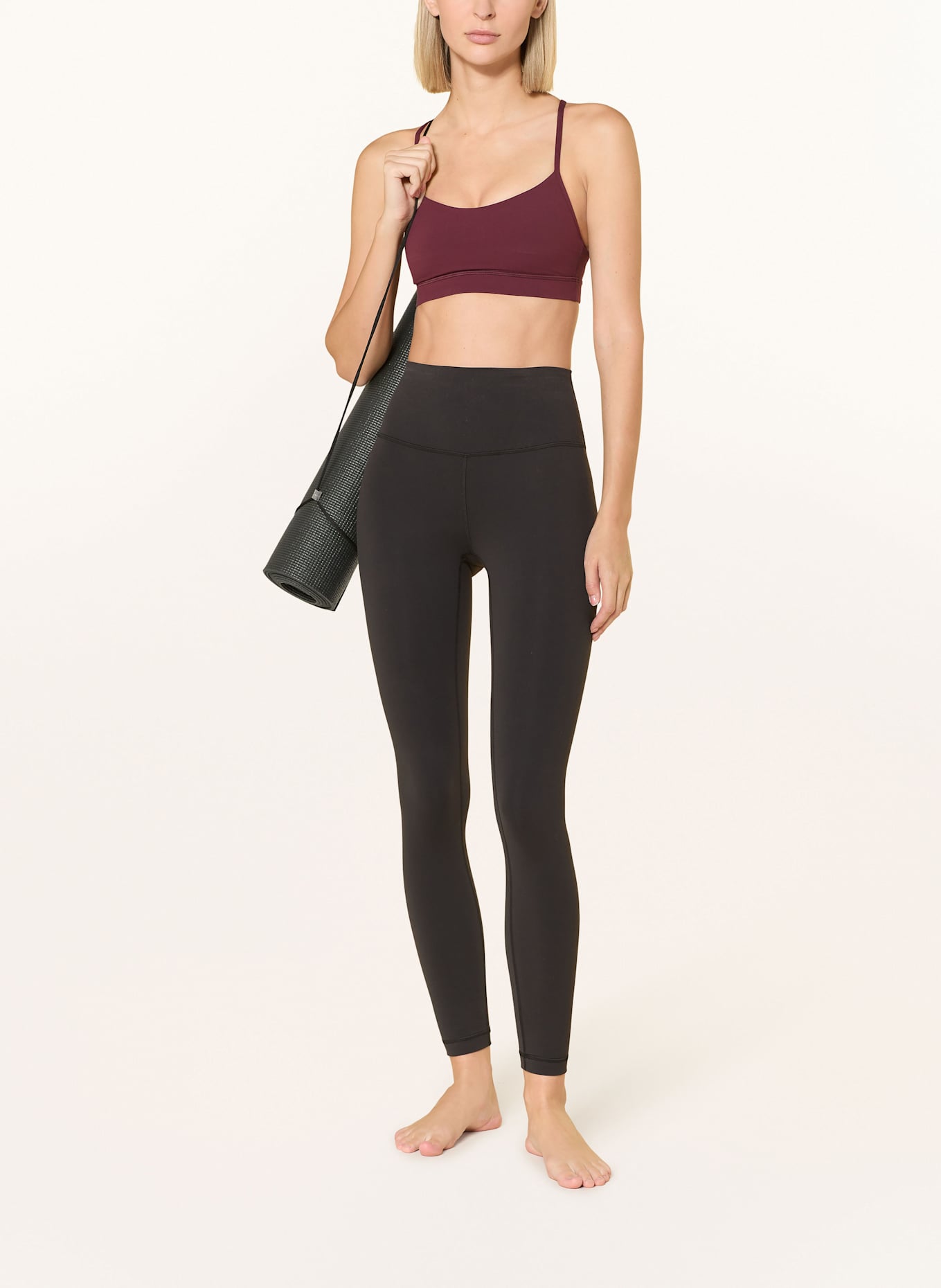 lululemon Sport-BH FLOW Y: DUNKELROT