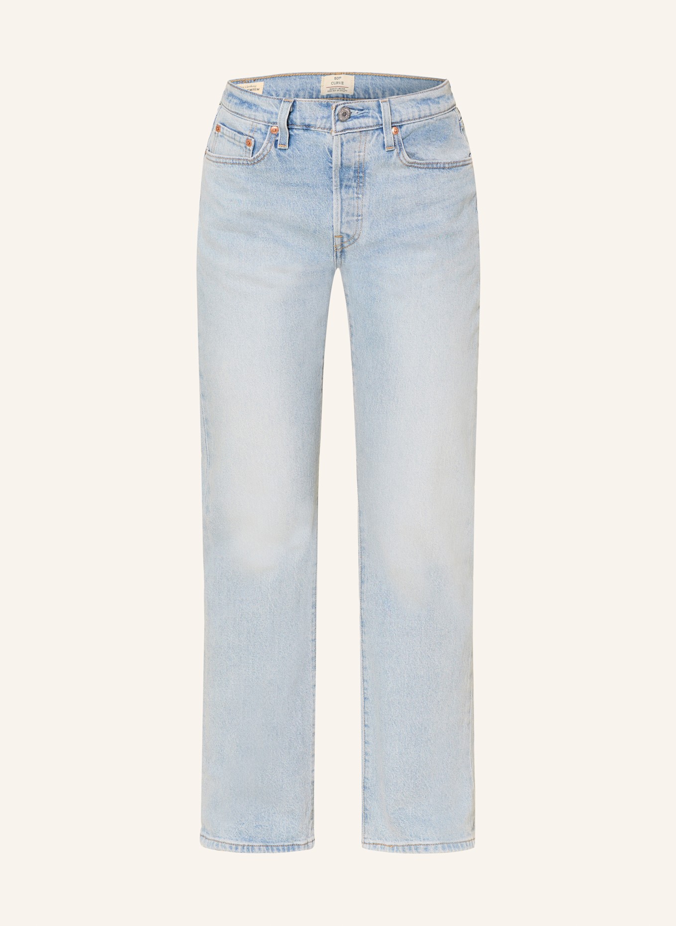 Levi's® Straight Jeans 501 CURVE: 03 Light Indigo - Worn In