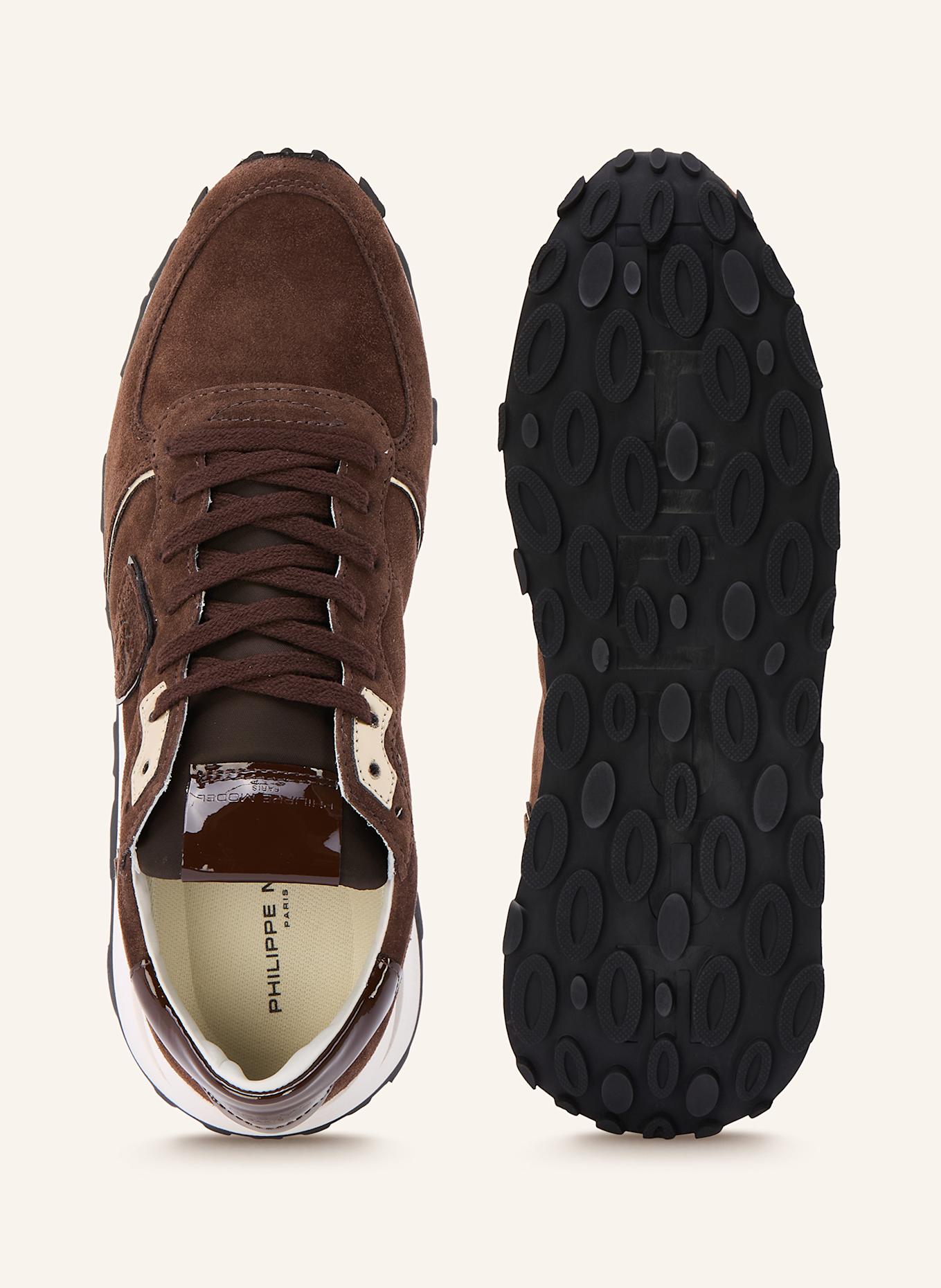 PHILIPPE MODEL Sneaker TROPEZ HAUTE: DUNKELBRAUN