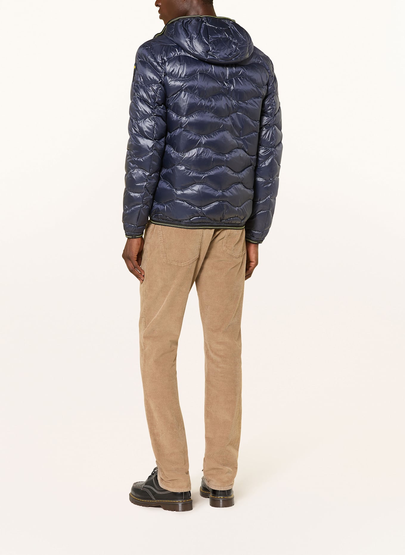 Blauer Daunenjacke WAVE: DUNKELBLAU