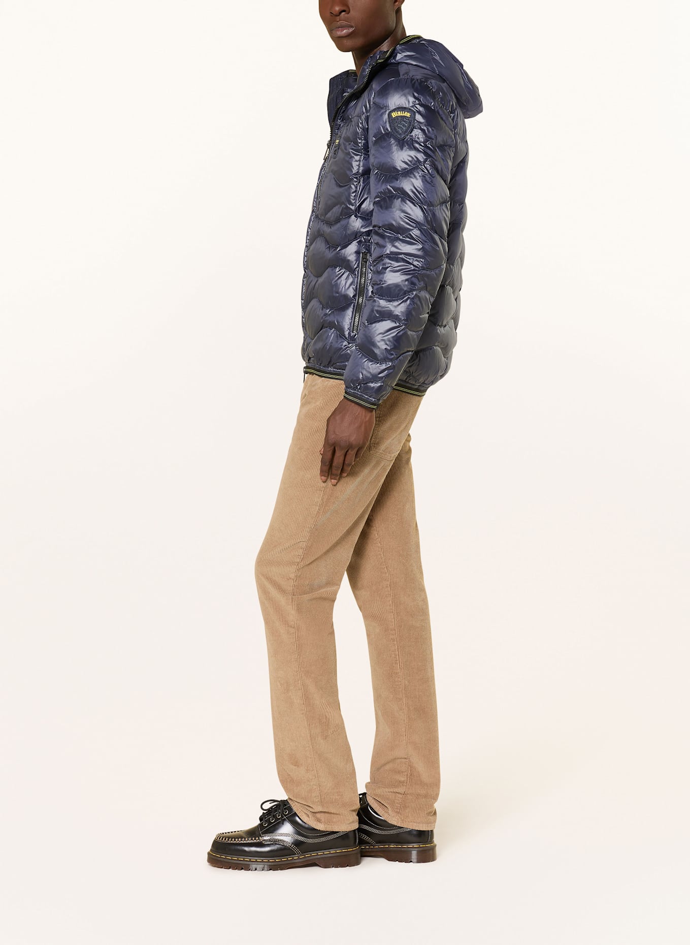 Blauer Daunenjacke WAVE: DUNKELBLAU