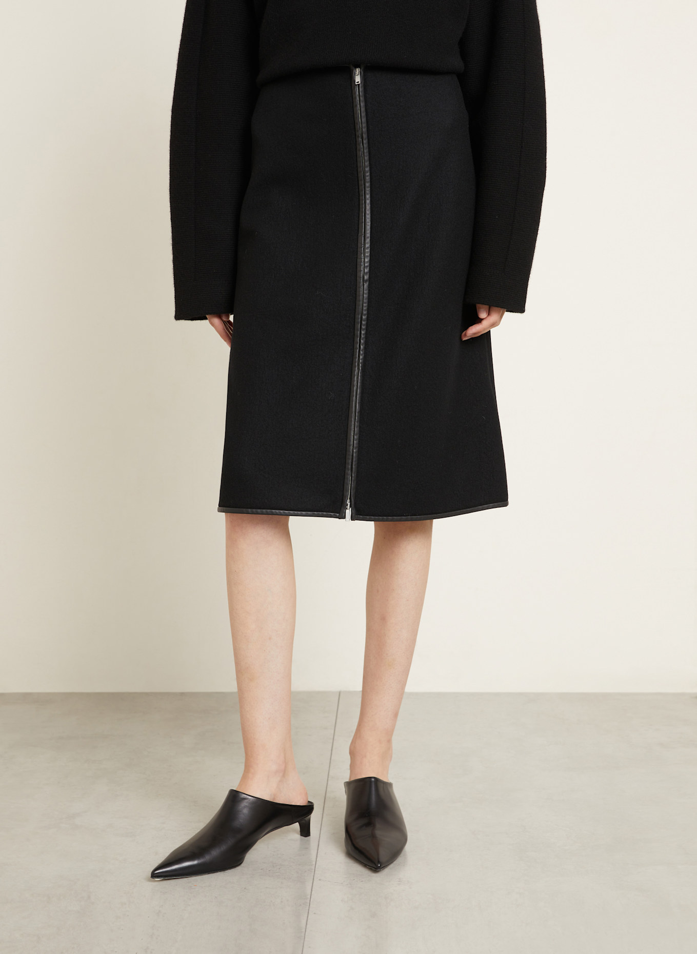 JIL SANDER Spódnica: CZARNY