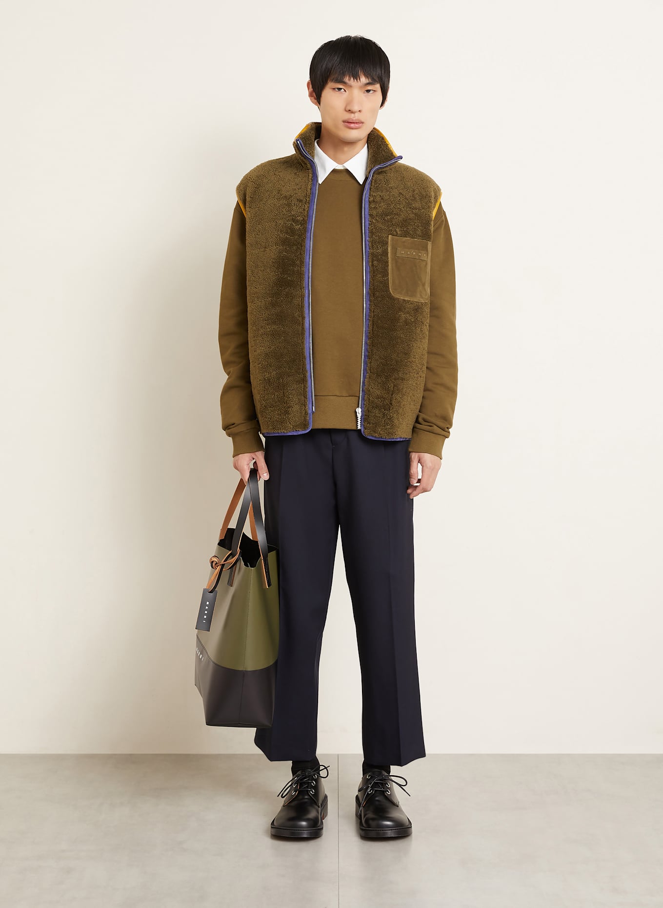 MARNI Chino Regular Fit: DUNKELBLAU